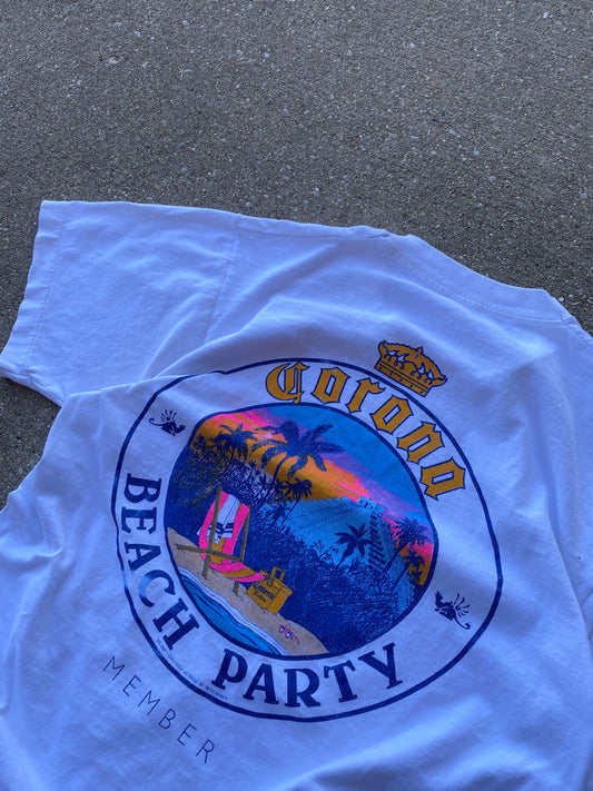 Vintage Corona Beach Party shirt Size Medium