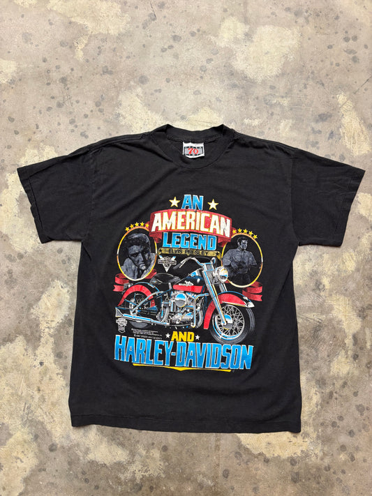 Vintage 80’s Harley Davidson Elvis shirt size large