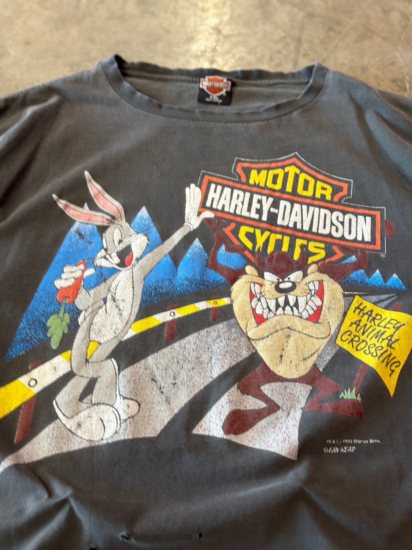 Vintage Harley Davidson looney tunes shirt size xxl