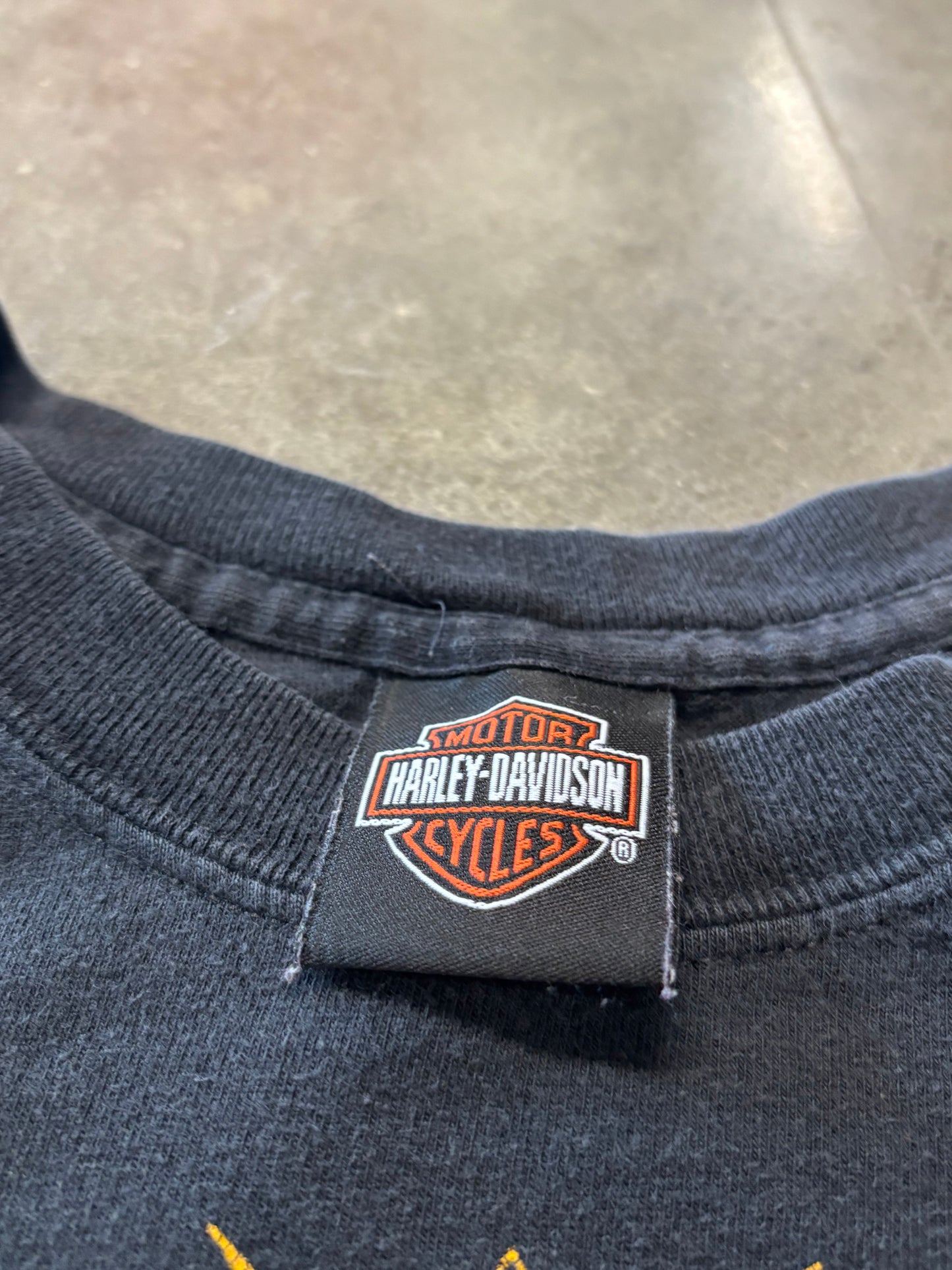 Vintage Harley Davidson Ribbon long sleeve size xl