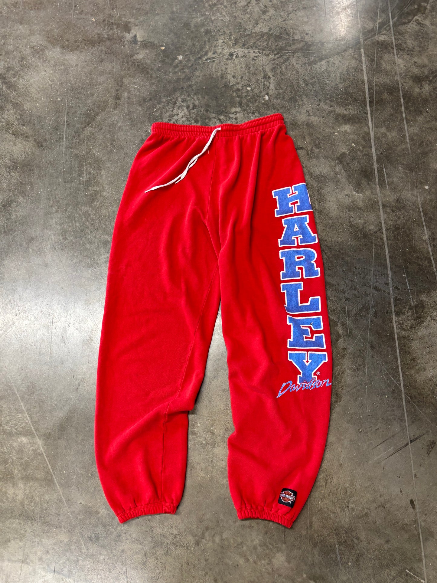 Vintage Harley Davidson red sweatpants size large