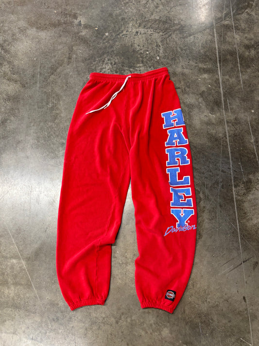 Vintage Harley Davidson red sweatpants size large