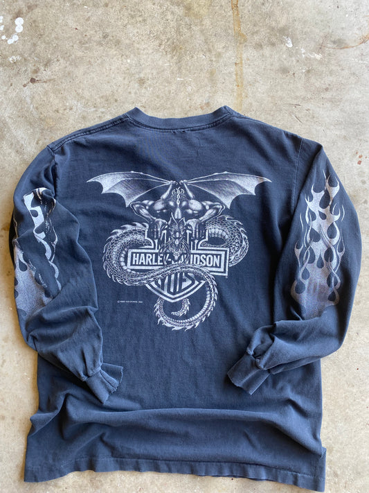 Vintage Harley Davidson Holy Grail Long sleeve size large