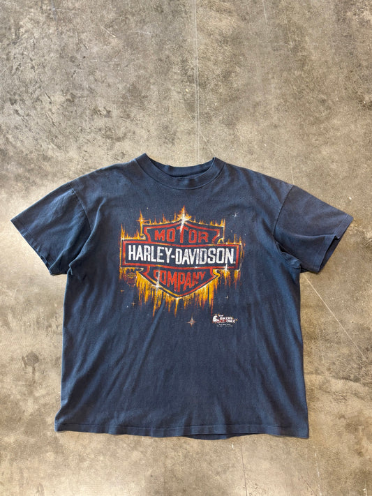 Vintage For bikers only Harley marshalltown shirt size extra large