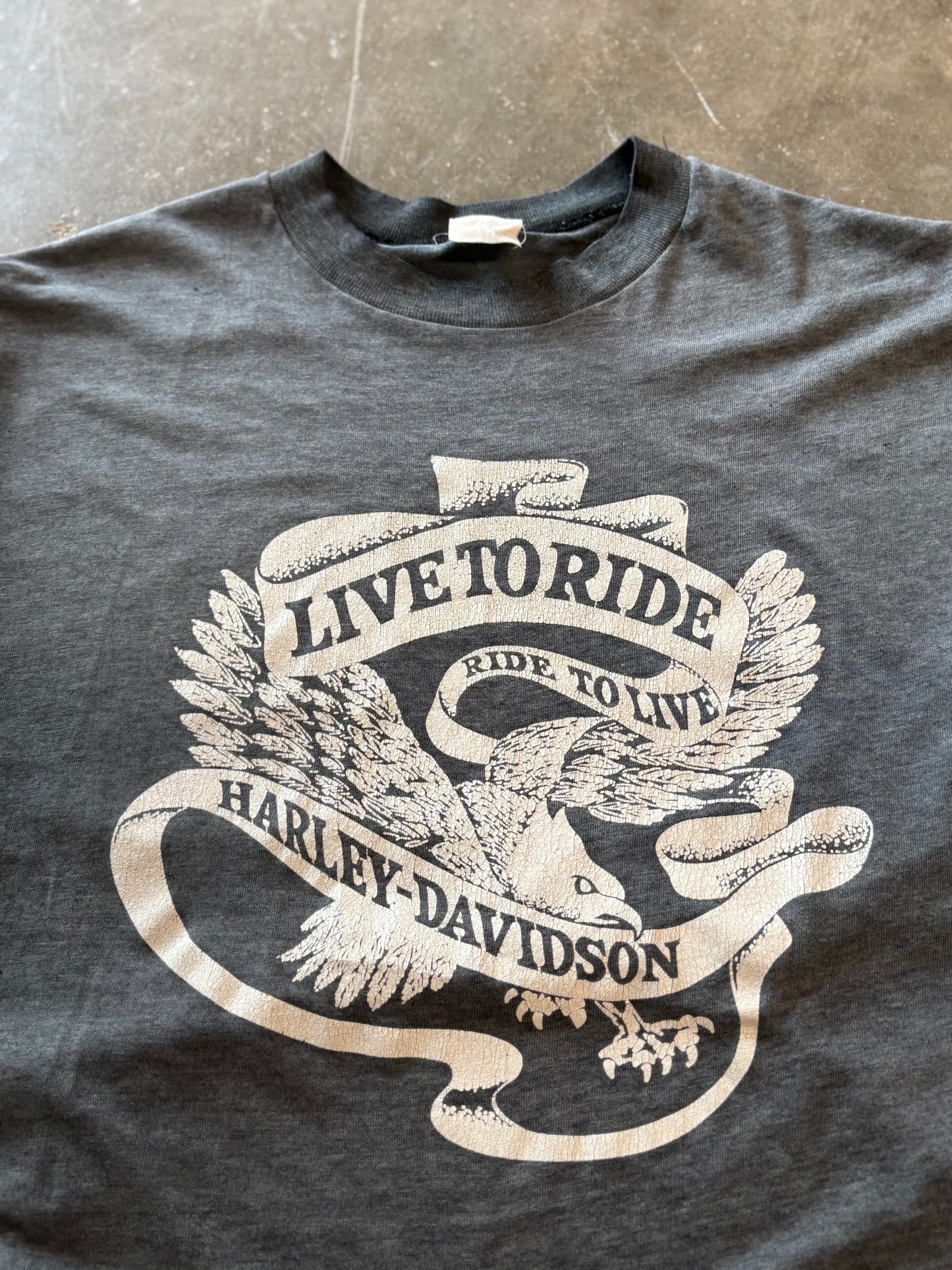 Vintage Harley Davidson Live to ride shirt size xl