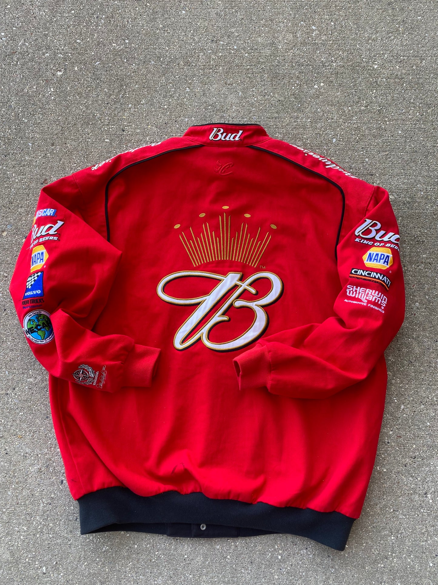 Vintage Budweiser Nascar Jacket Size XL