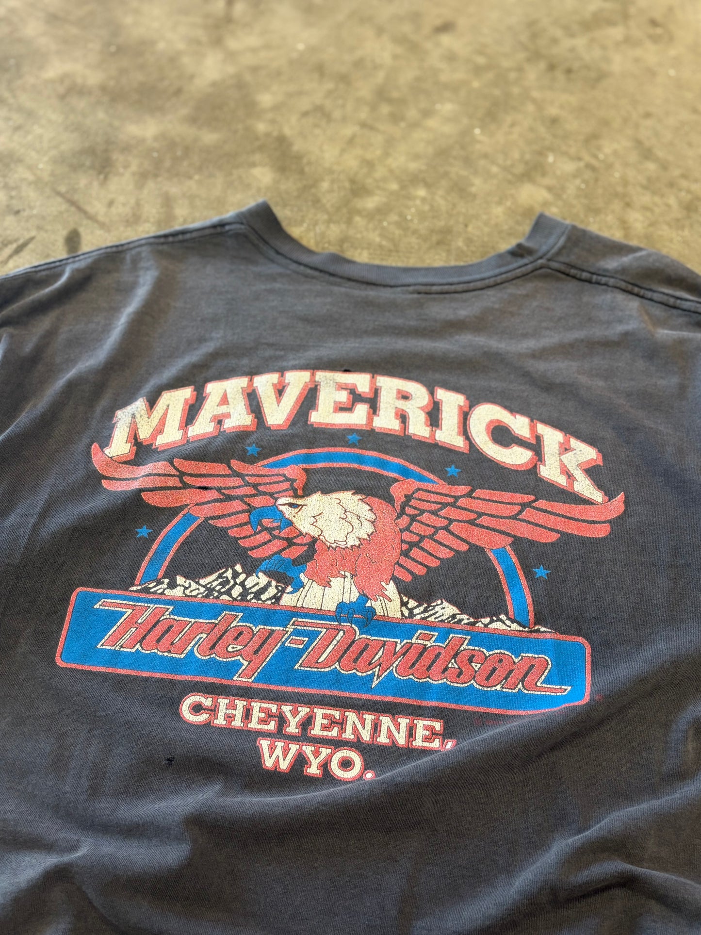 Vintage Harley Davidson Eagle fader shirt size xl