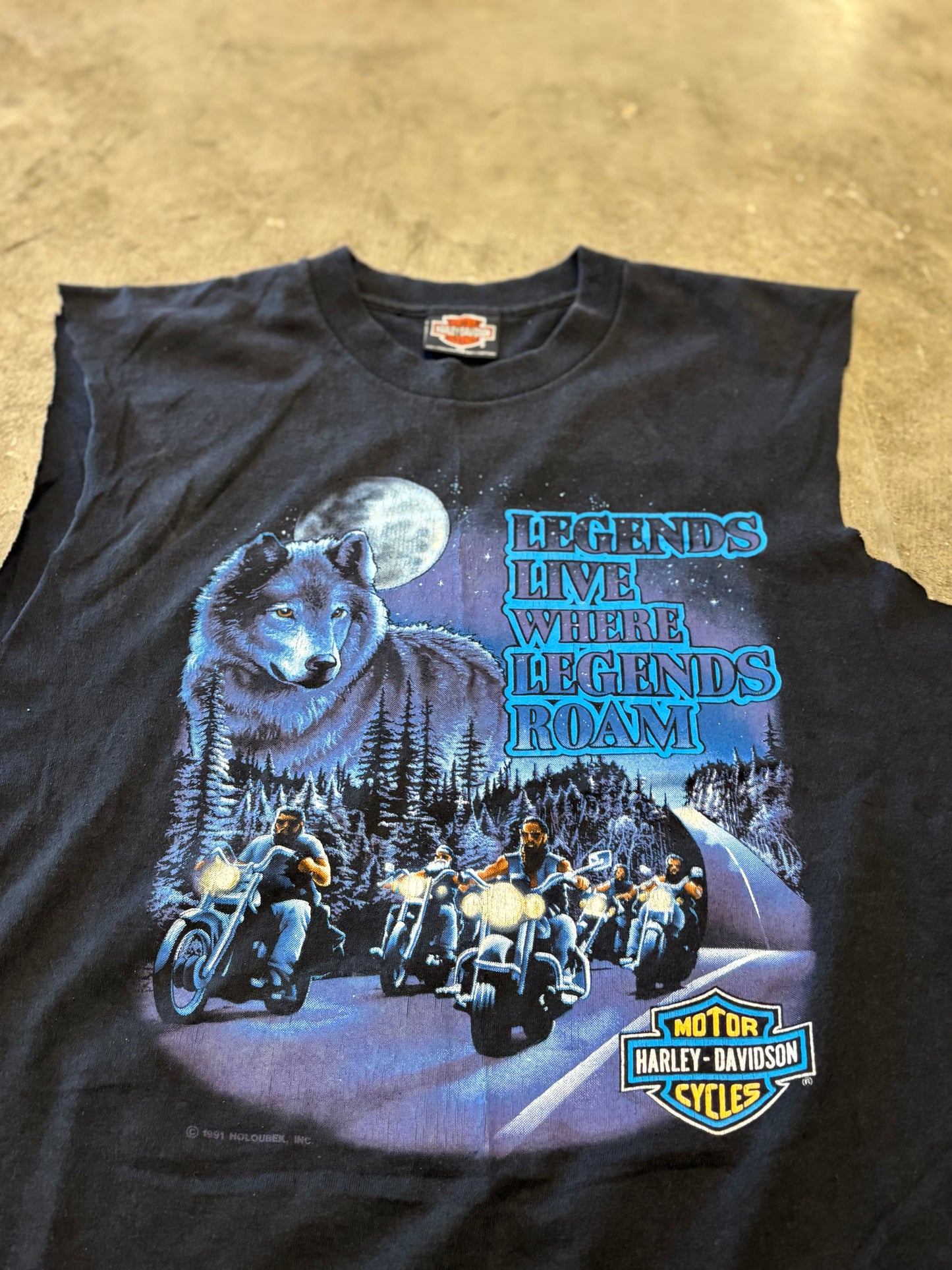 Vintage Harley Davidson Legend live where legends roam