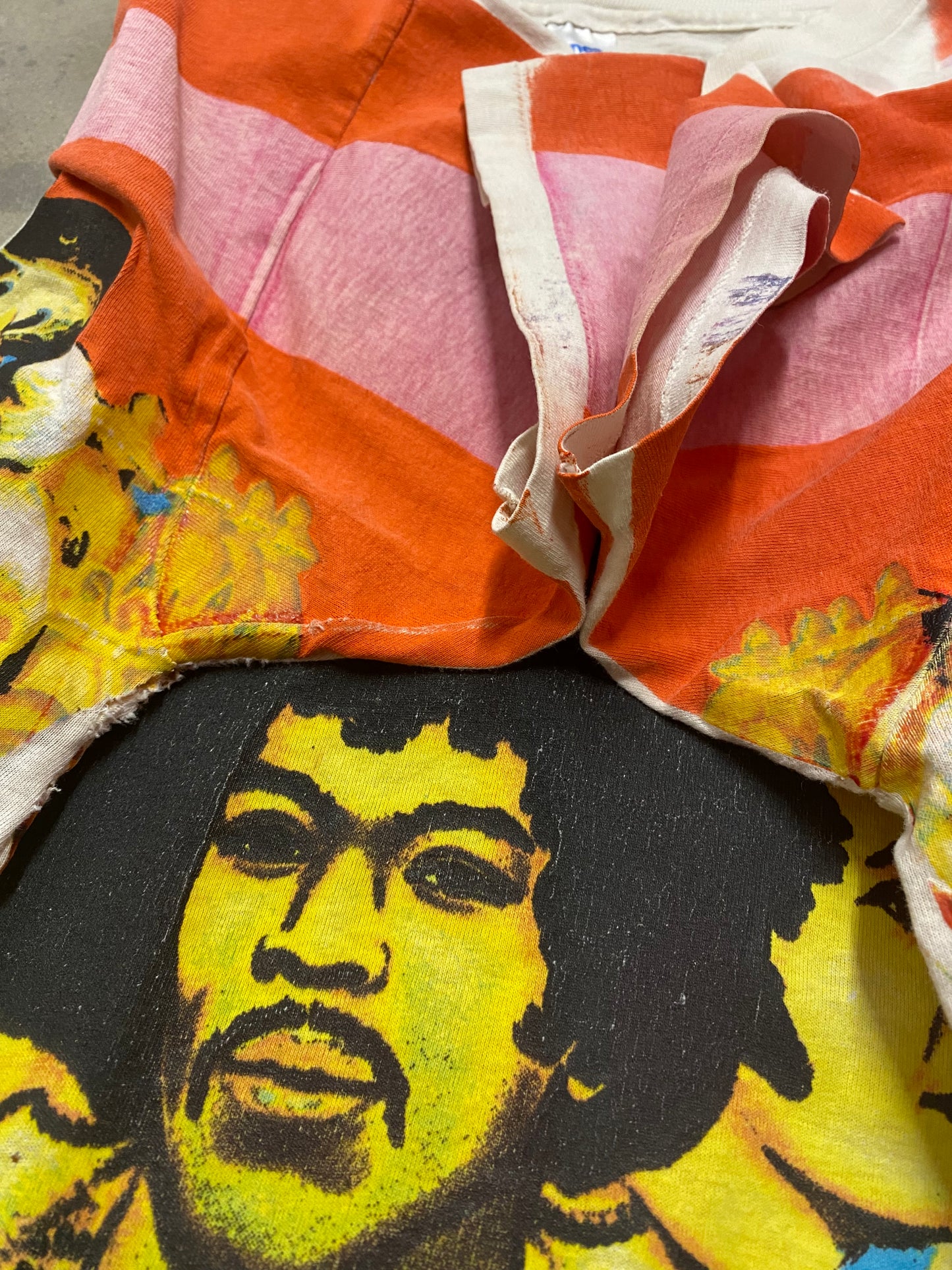 Vintage Jimi Hendrix AOP shirt size extra large