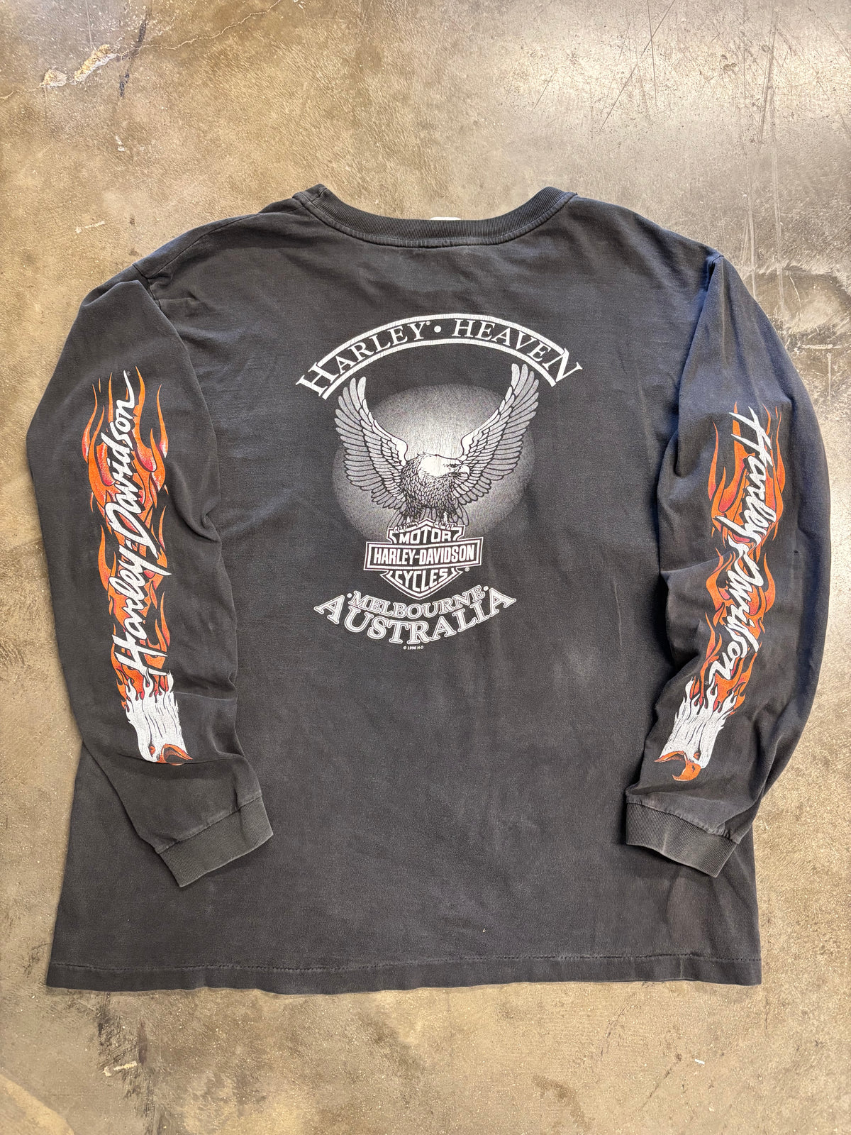 Vintage Harley Davidson Rare Australia Fader size XXL fits XL