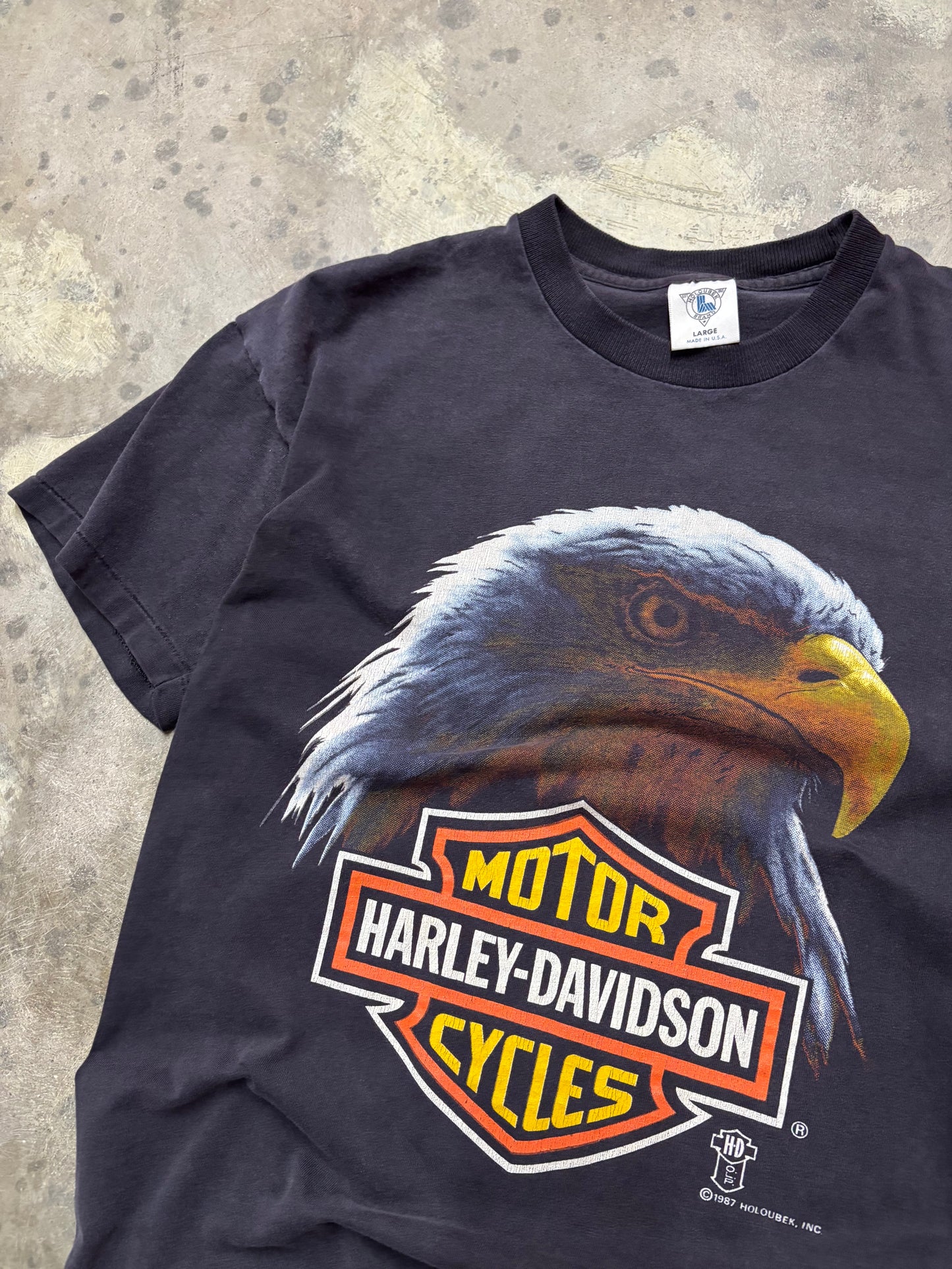 Vintage Harley Davidson big eagle shirt size large