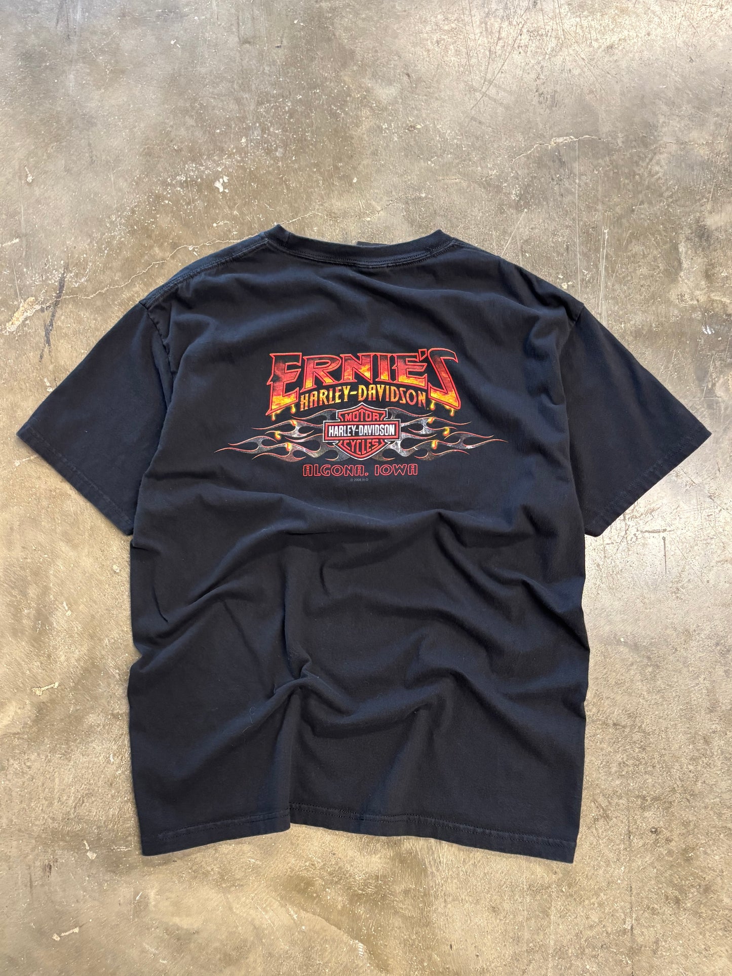 Harley Davidson Flame shield shirt size  large