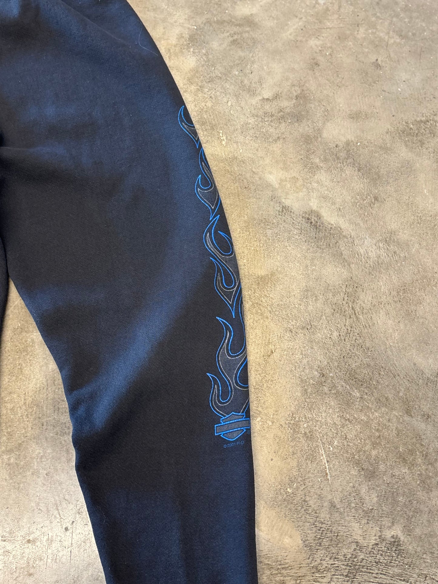 Vintage Harley Davidson Flame sweatpants size large