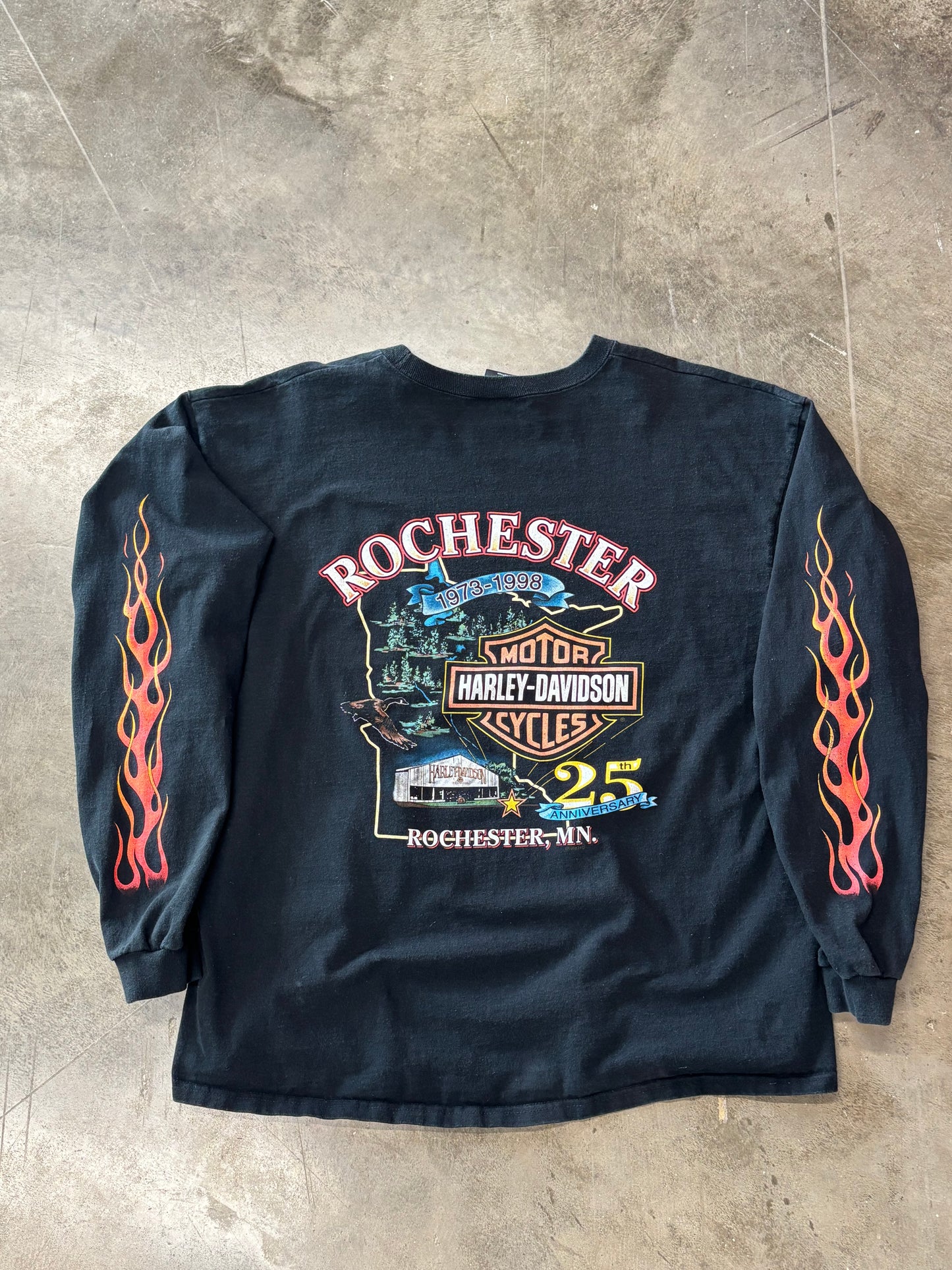 Vintage Harley Davidson feel the heat long sleeve size extra large