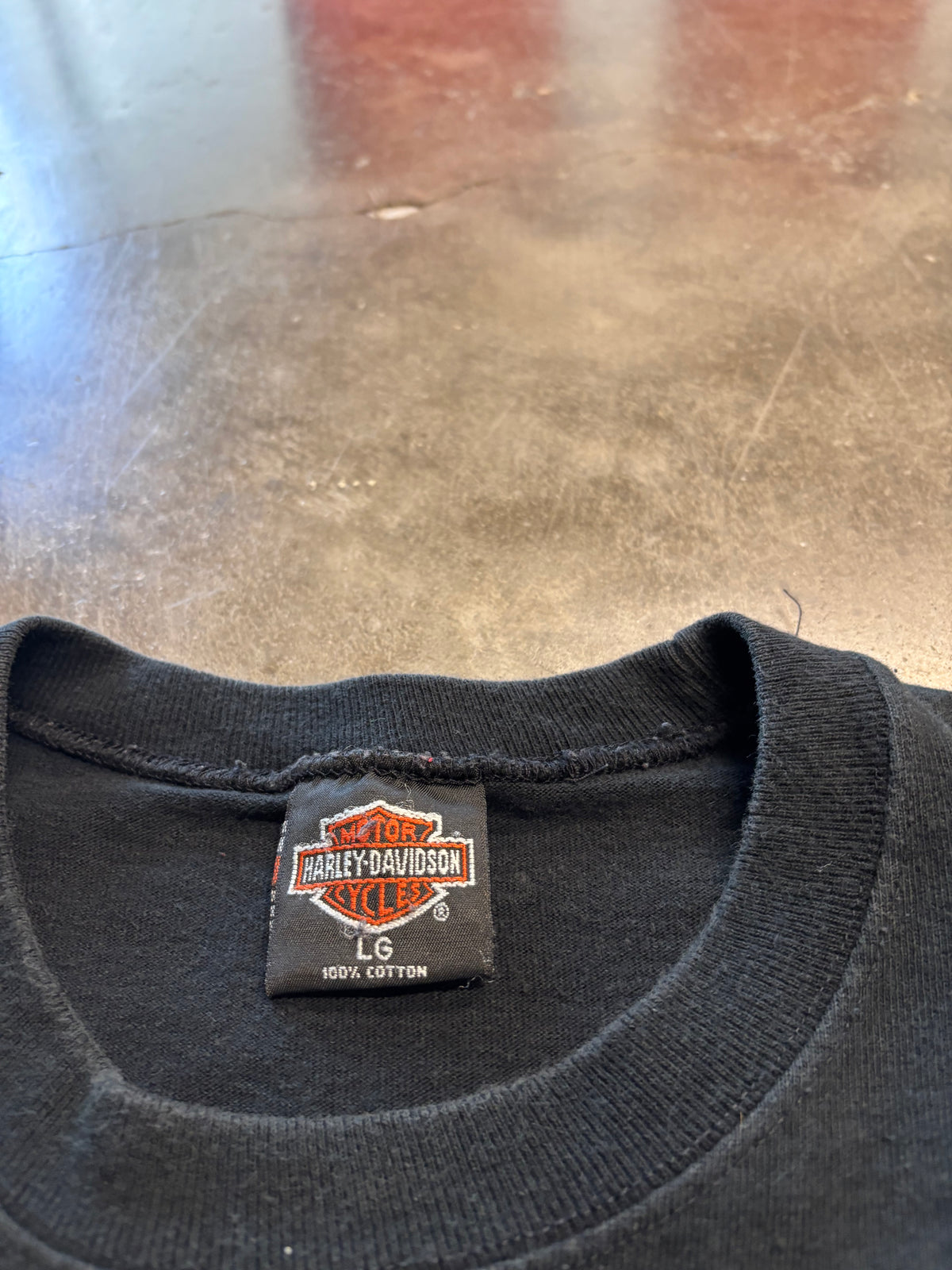 Vintage Harley Davidson Blue Flame long sleeve size large