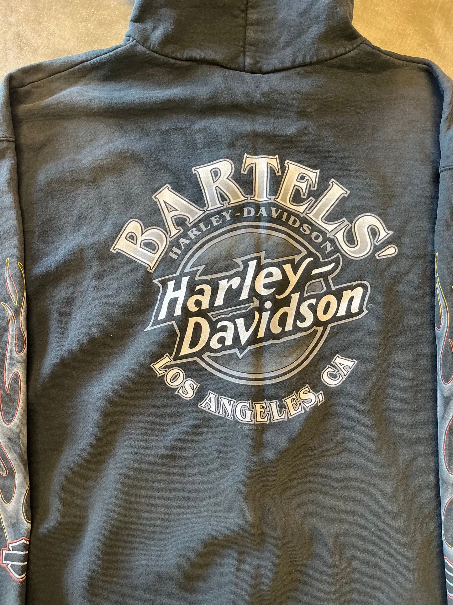 Vintage Harley Davidson LA zip up size large