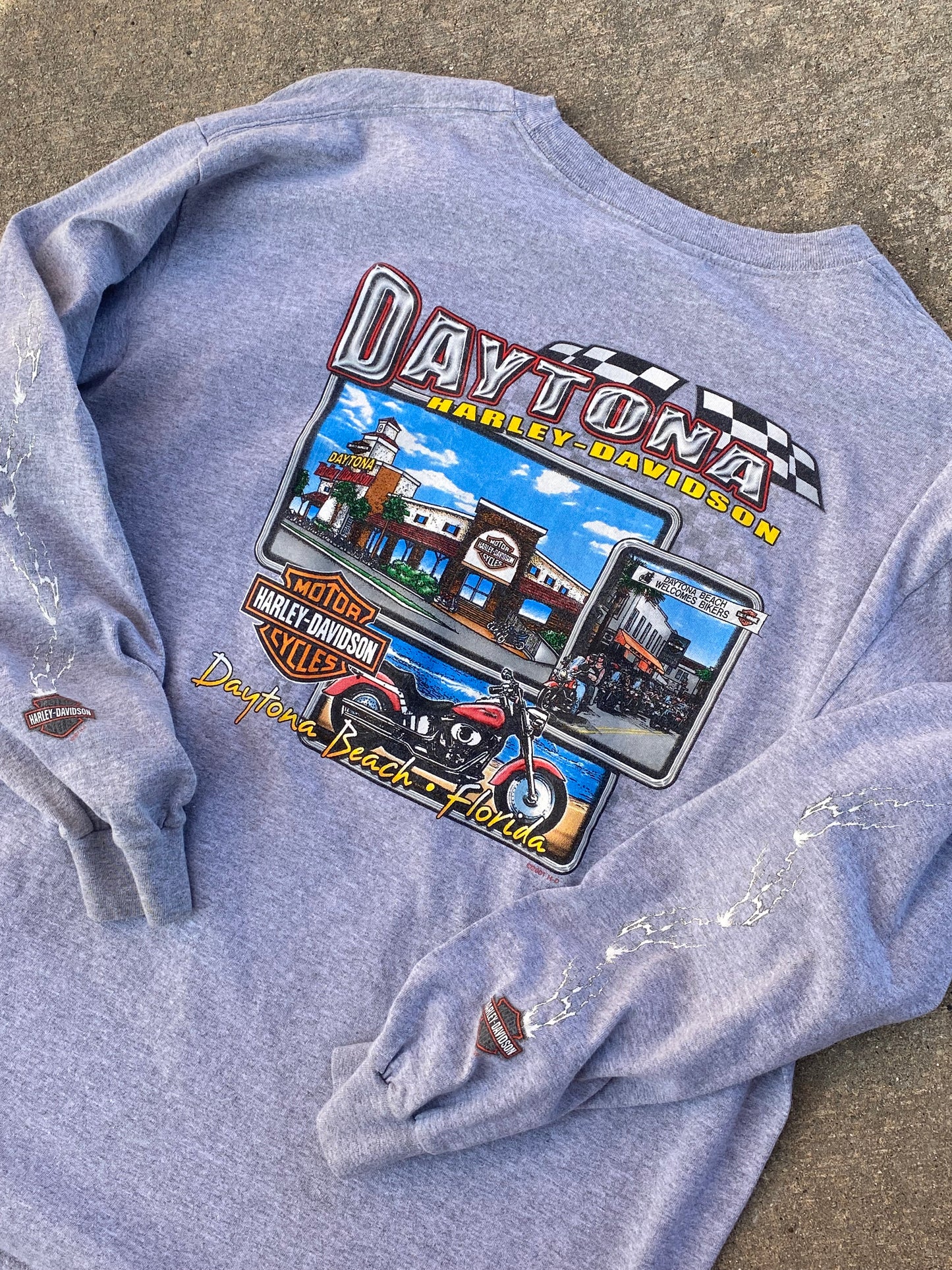 Vintage Harley Davidson grey Long-sleeve size 2xL