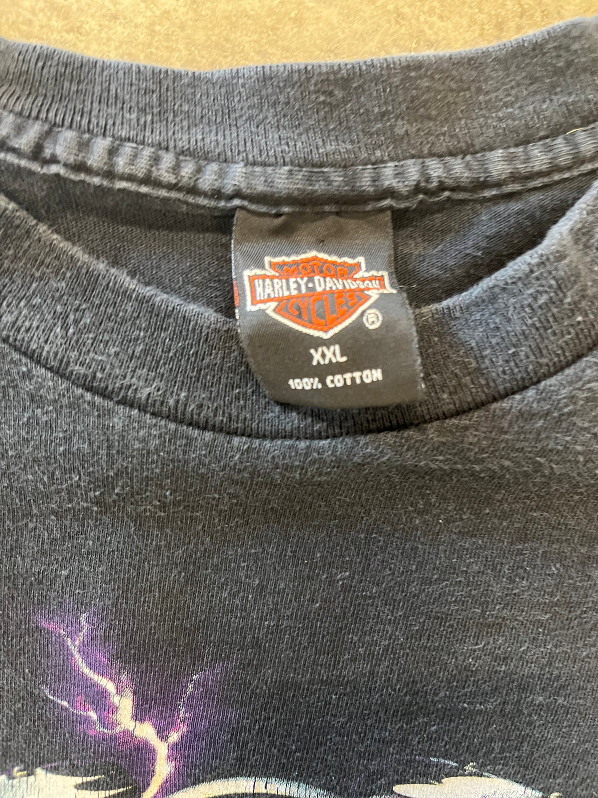 Vintage Harley Davidson Evolution Revolution Lightning shirt size xxl