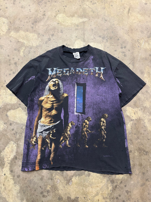 Vintage Megadeath Evolution AOP shirt size XL