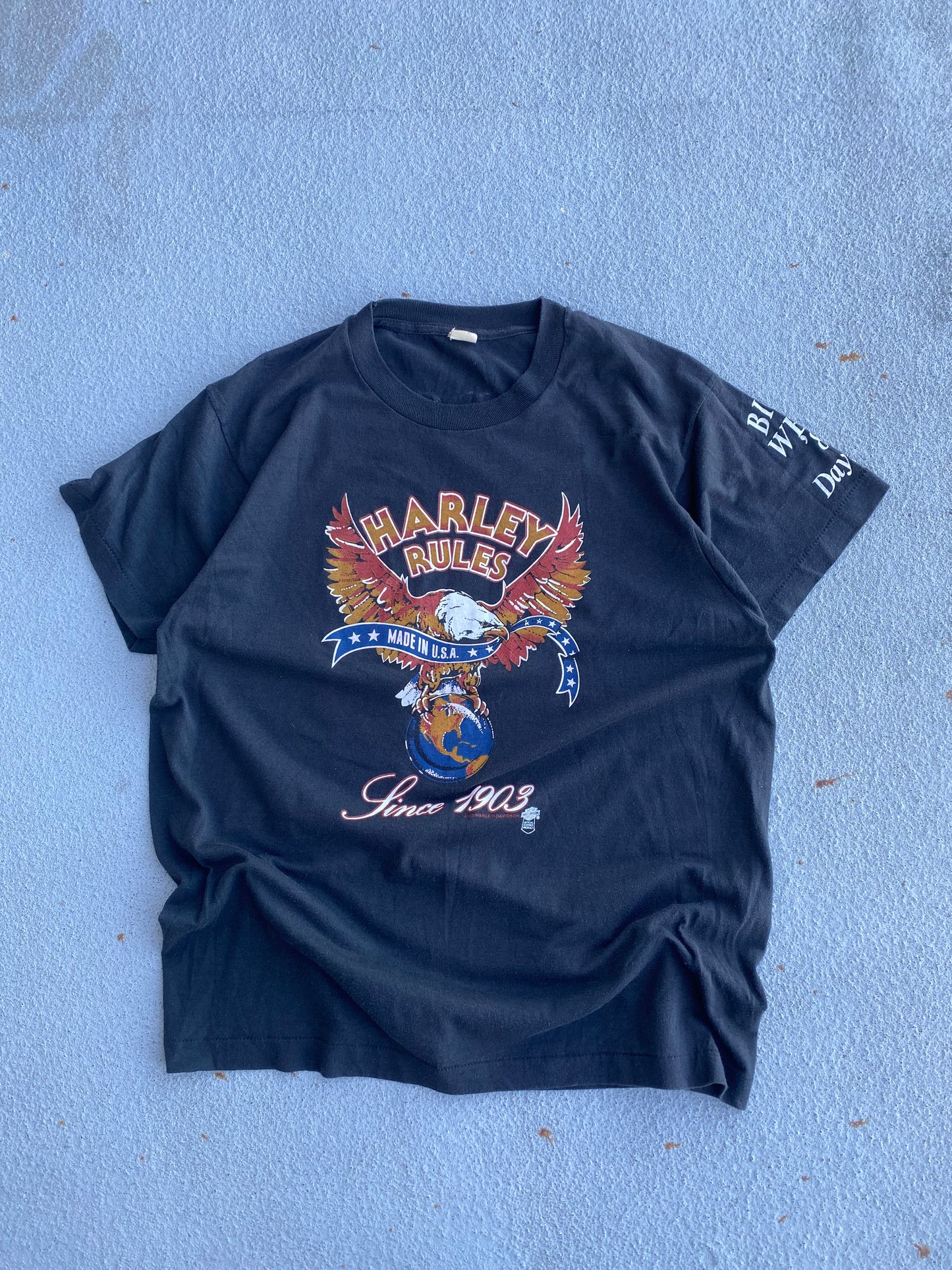 Vintage 1985 Harley Rules shirt size extra large