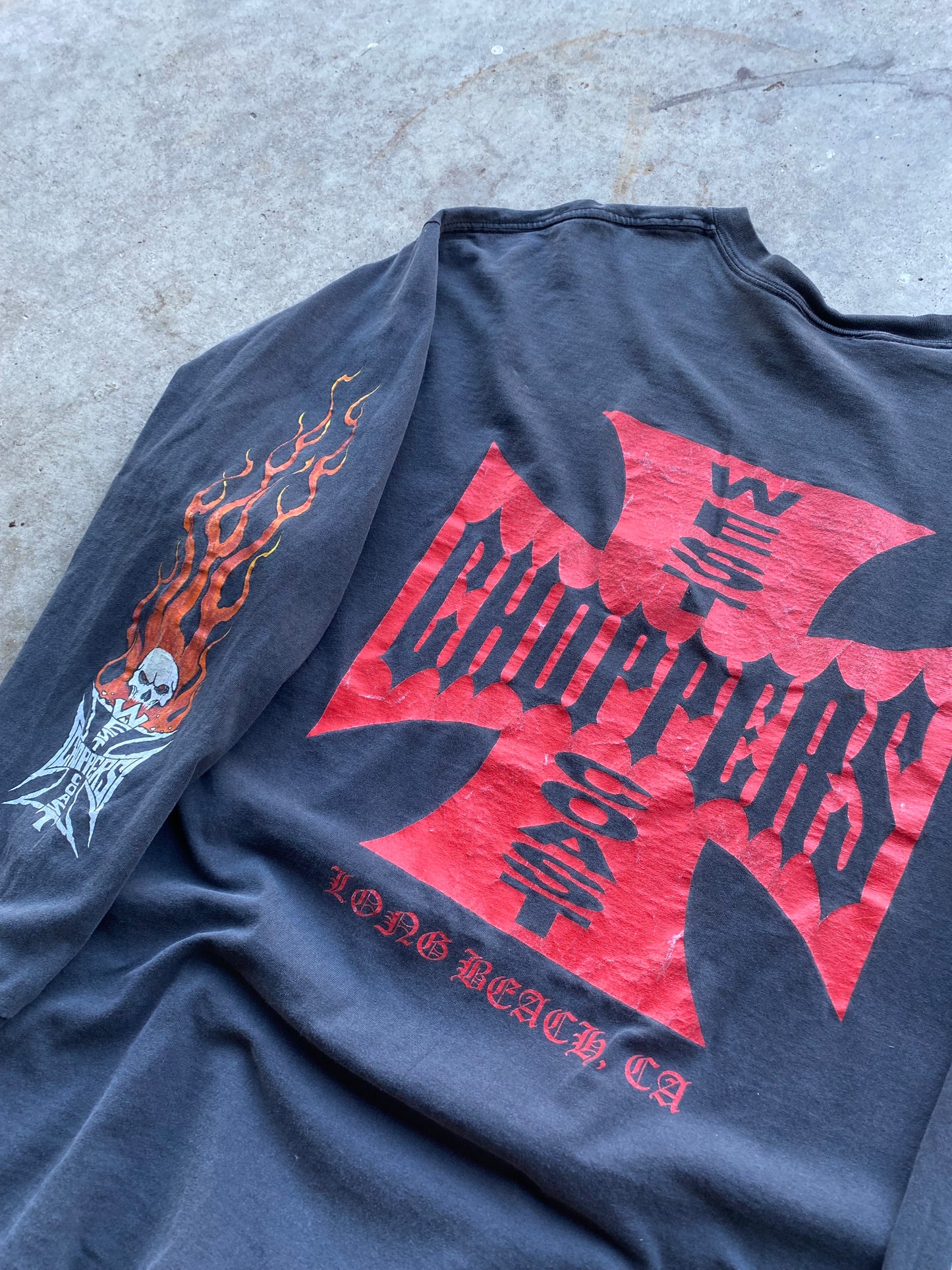 Vintage West Coast Choppers Skull Long sleeve size XXL