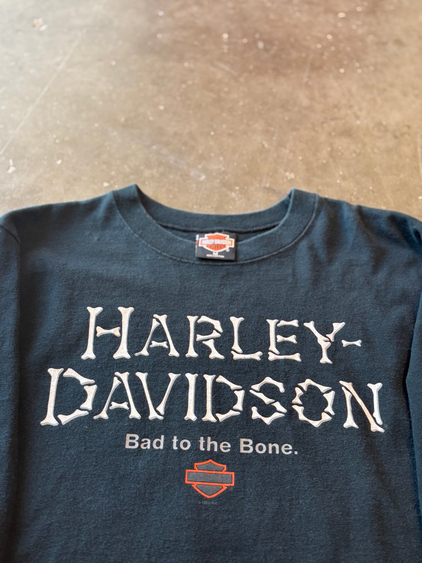 Vintage Harley Davidson bad to the bone long sleeve size medium