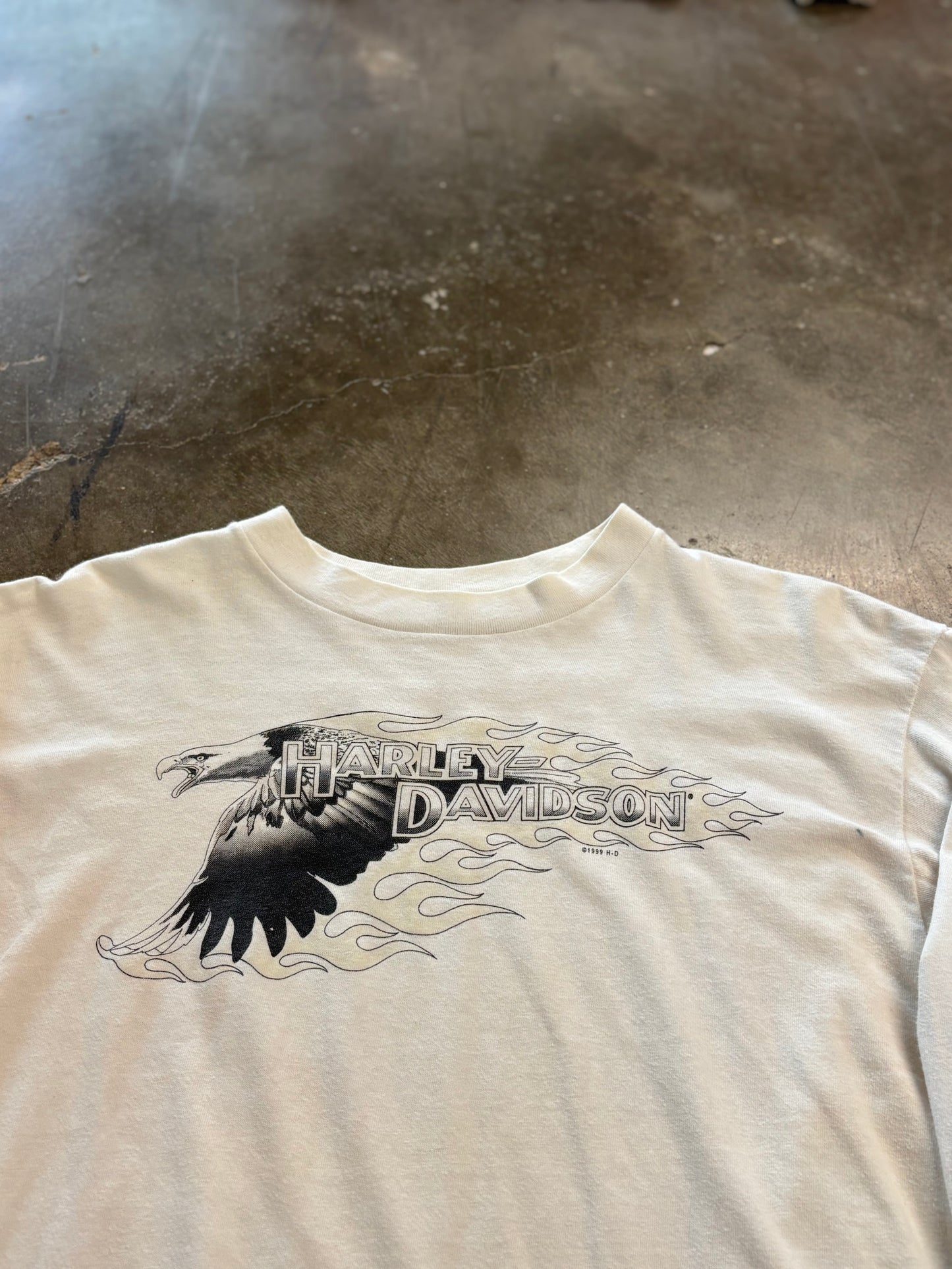 Vintage Harley Davidson Marshmallow long sleeve size large