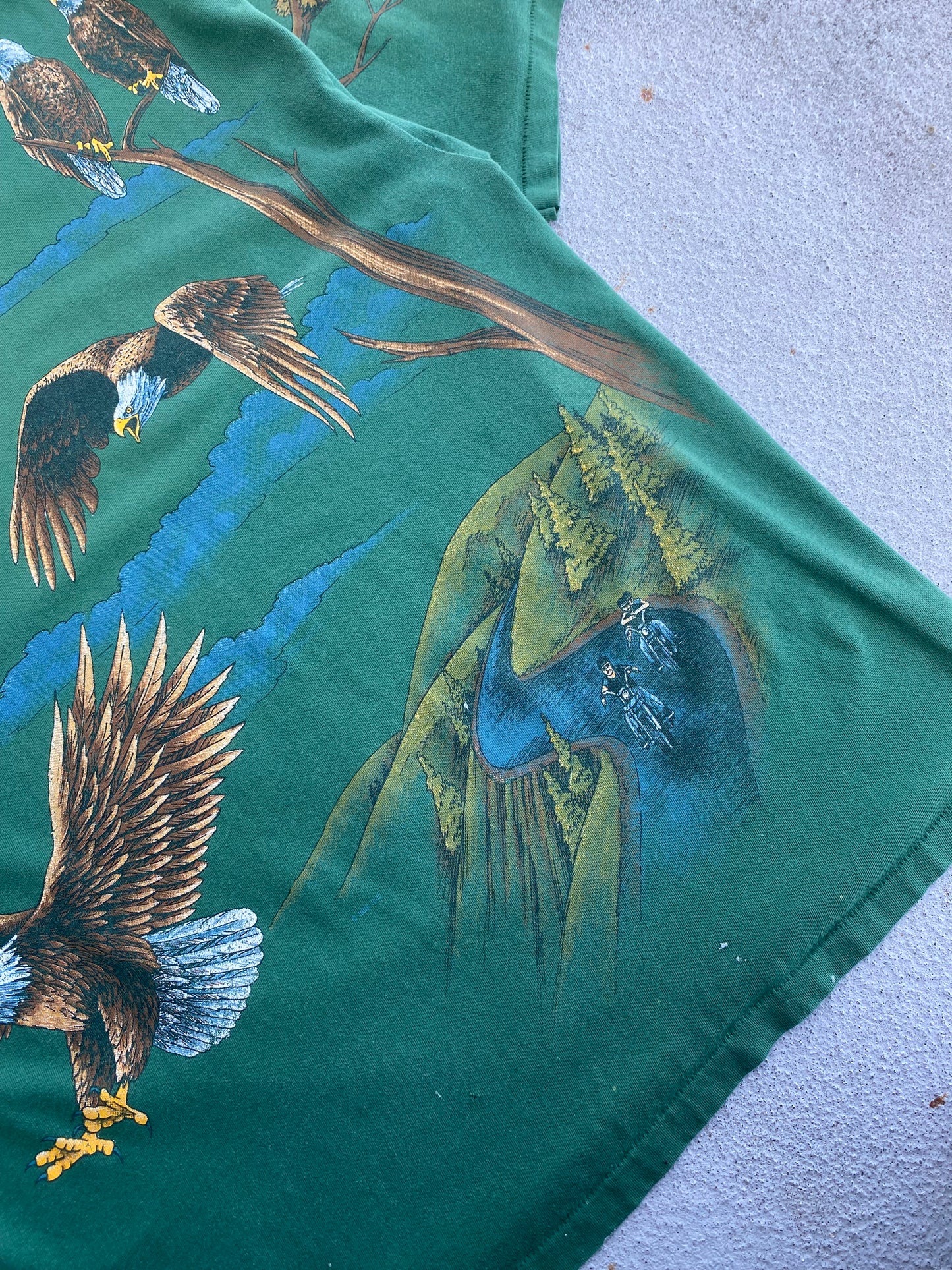 Vintage Soaring High Harley Eagle shirt Size XL