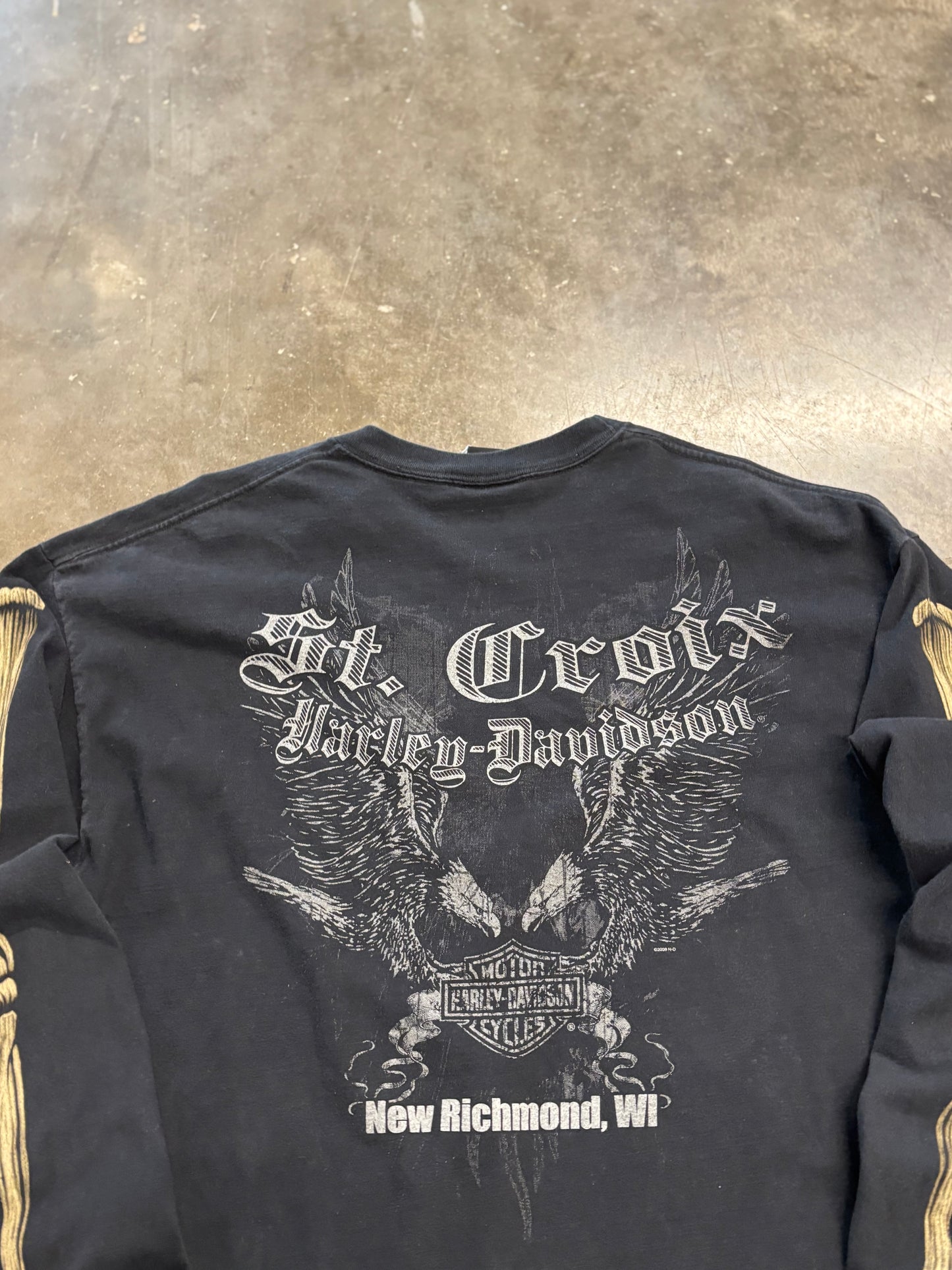 HARLEY Davidson skeleton long sleeve size xl