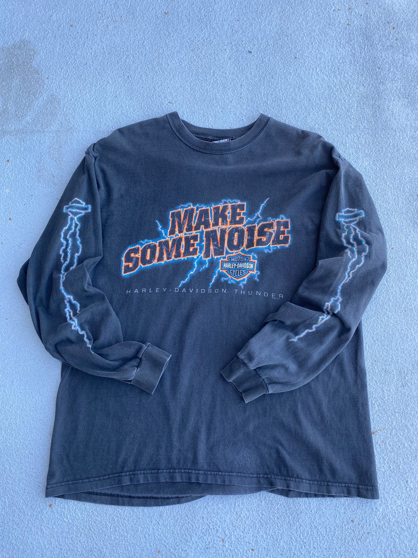 Vintage Harley Davidson Make some noise long sleeve shirt size XL