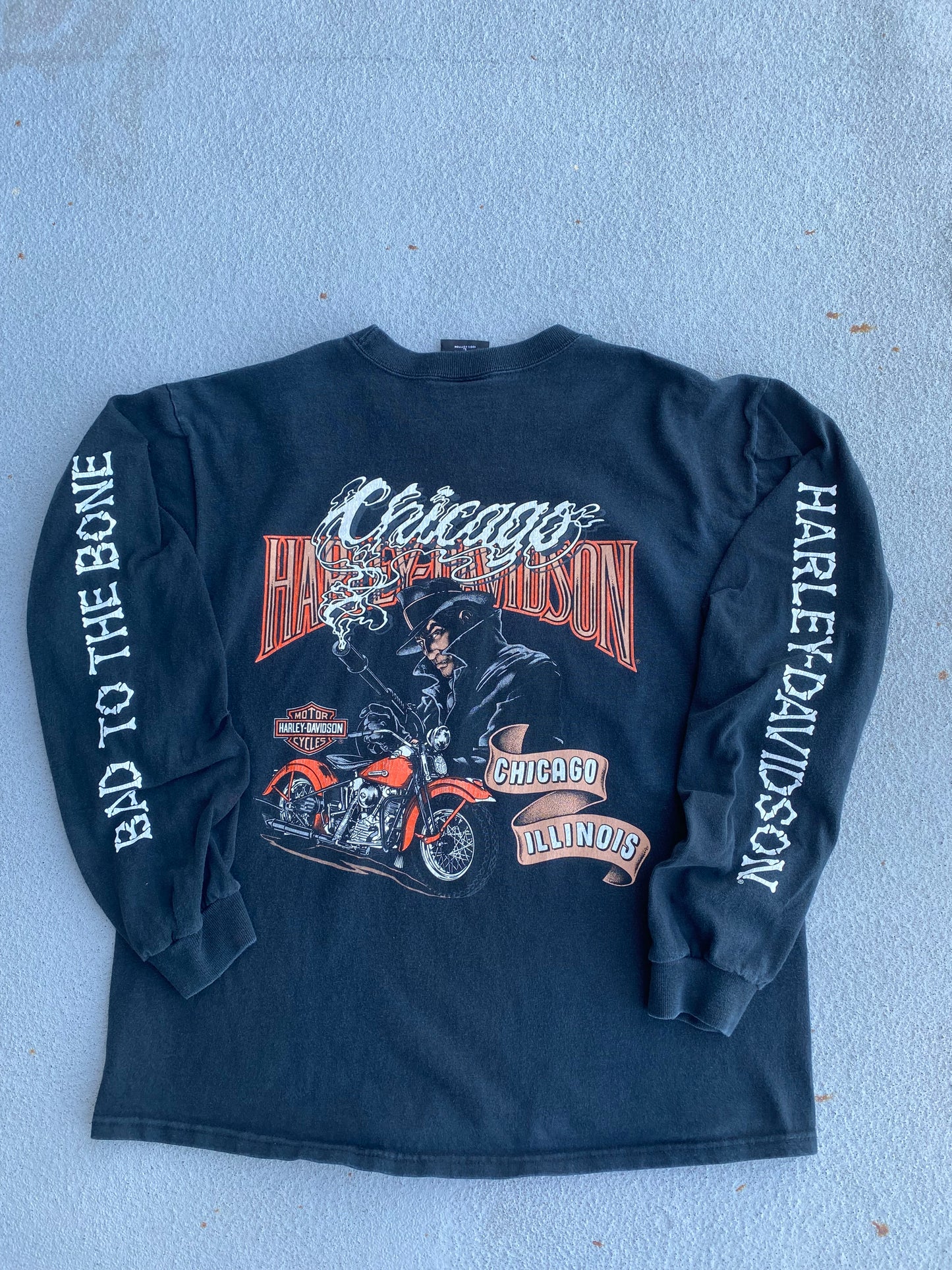 Vintage Harley Davidson Bad to the bone long sleeve size large