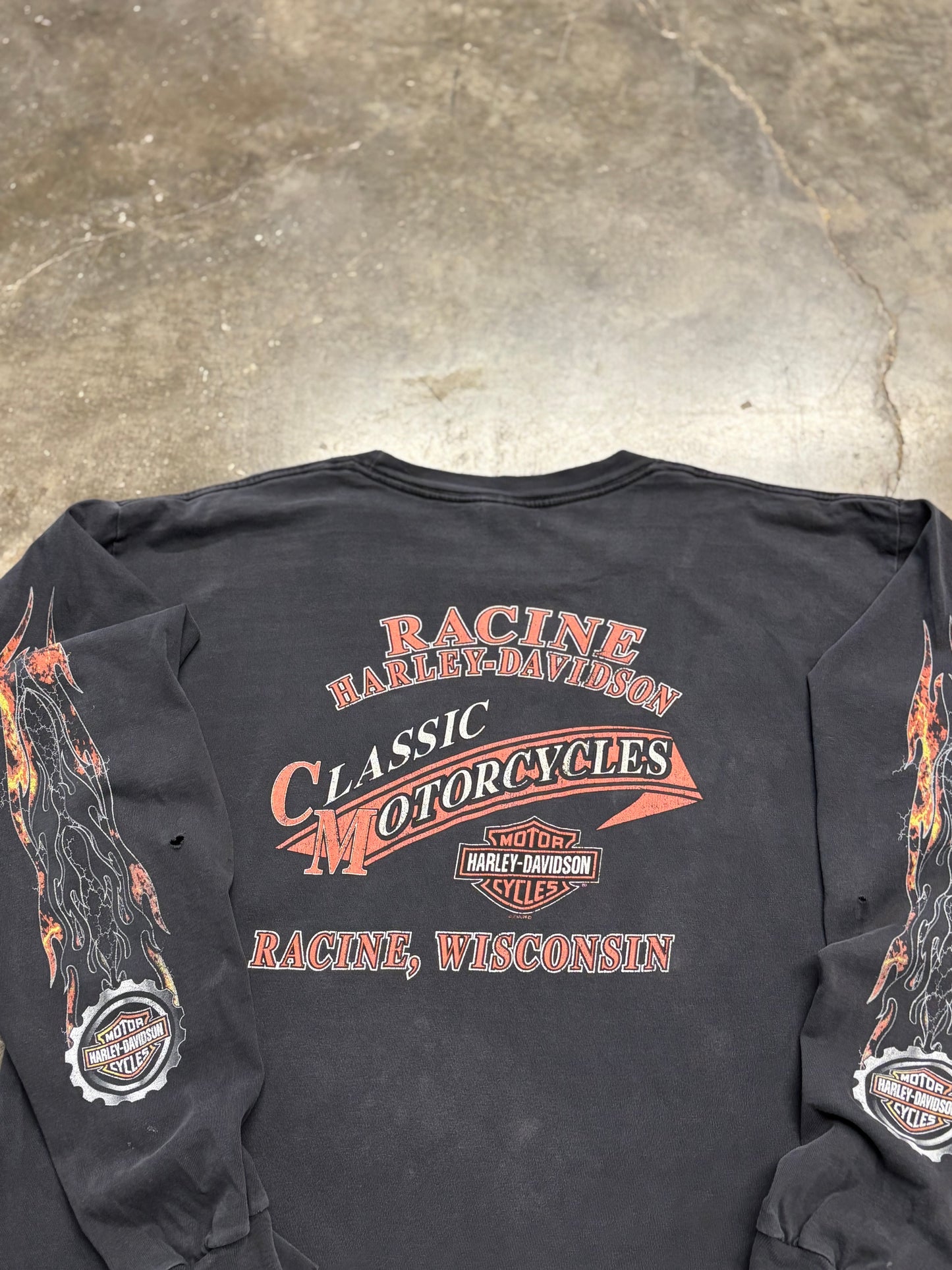 Vintage Harley Davidson batwing long sleeve size xl