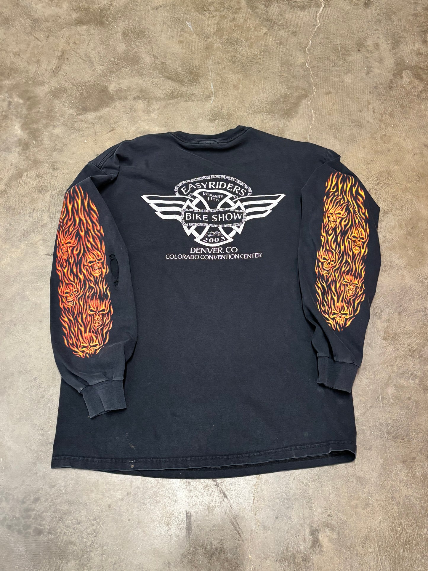 Vintage Easyriders skull long sleeve size large