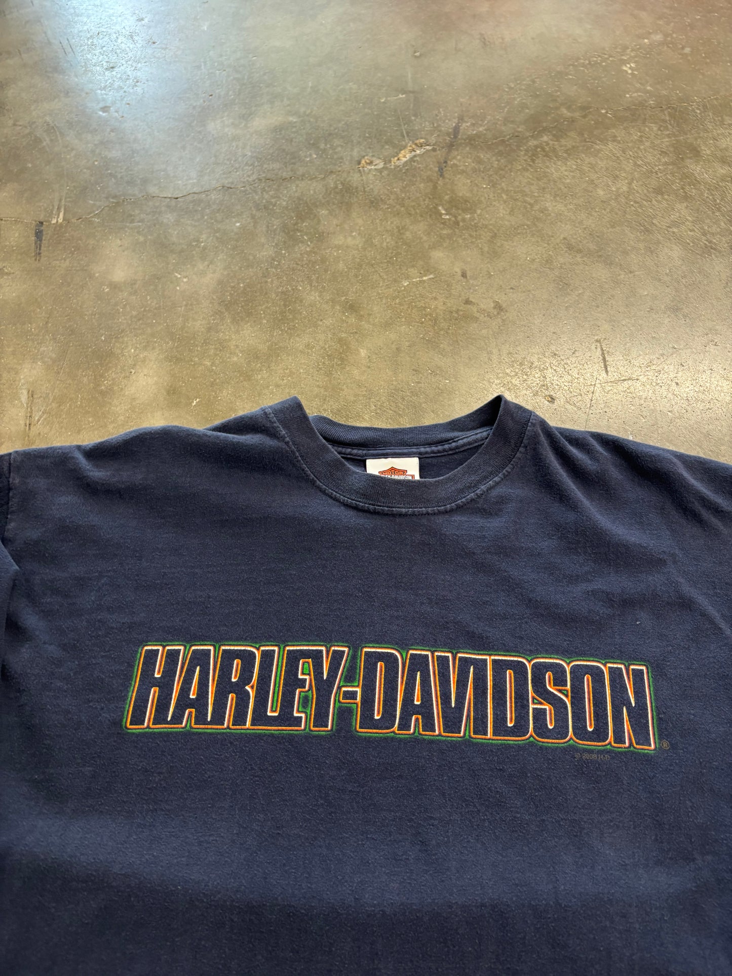 Harley Davidson Green Flame long sleeve xl