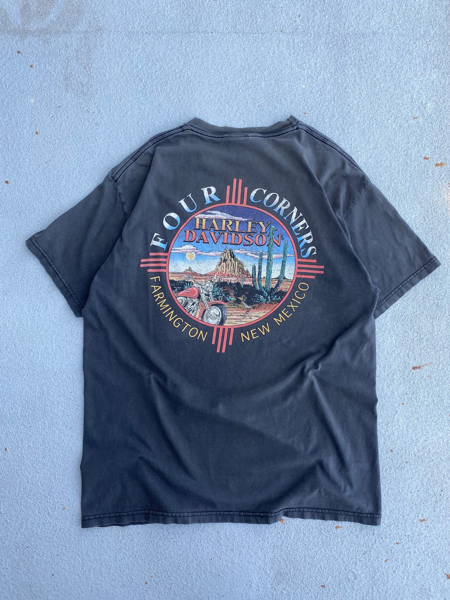 Vintage Harley Gargoyle Lightning Shirt Size Large