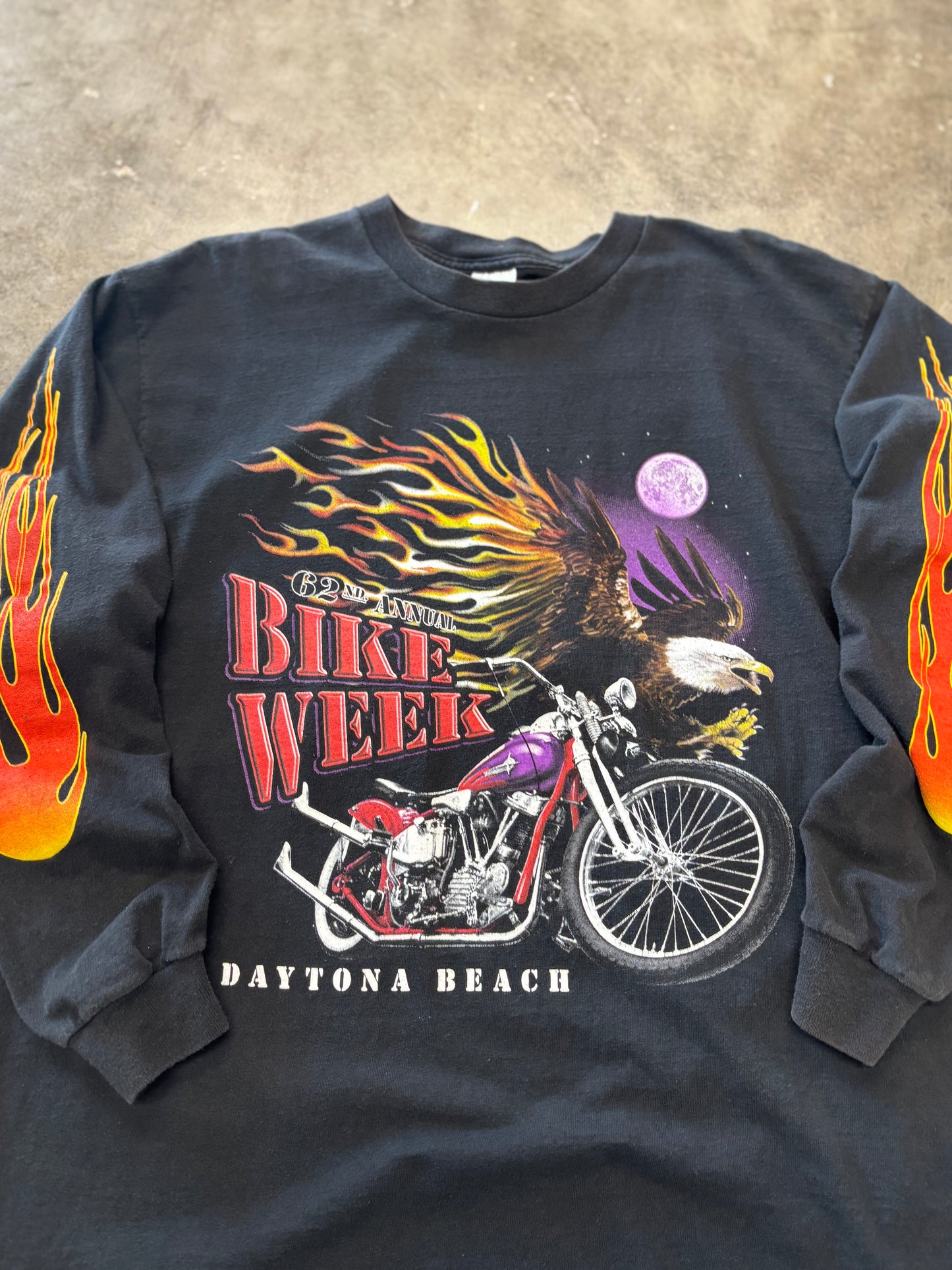 Vintage Bike Week long sleeve size large