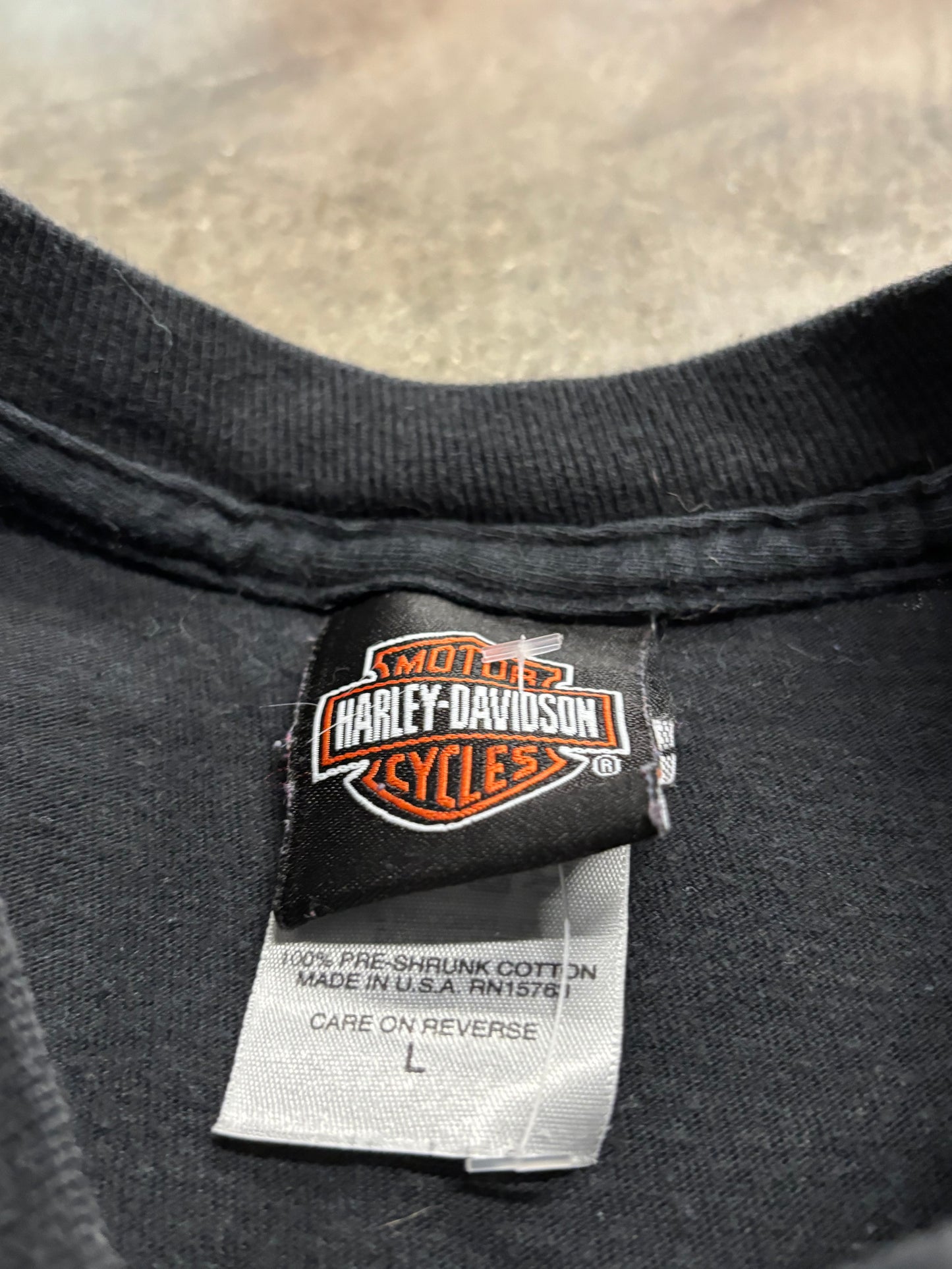Vintage Harley Davidson pool ball long sleeve size large