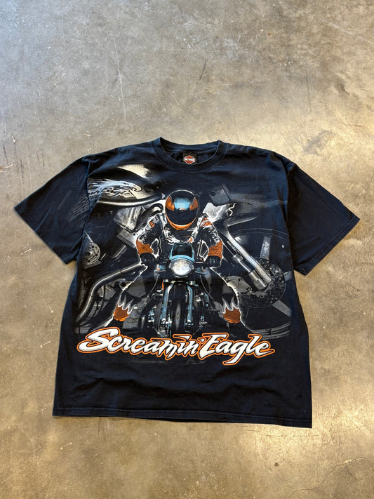 Vintage Harley Davidson Screamin Eagle AOP size xxl