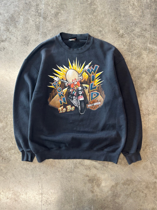 Vintage Harley Davidson looney tunes sweatshirt size xl
