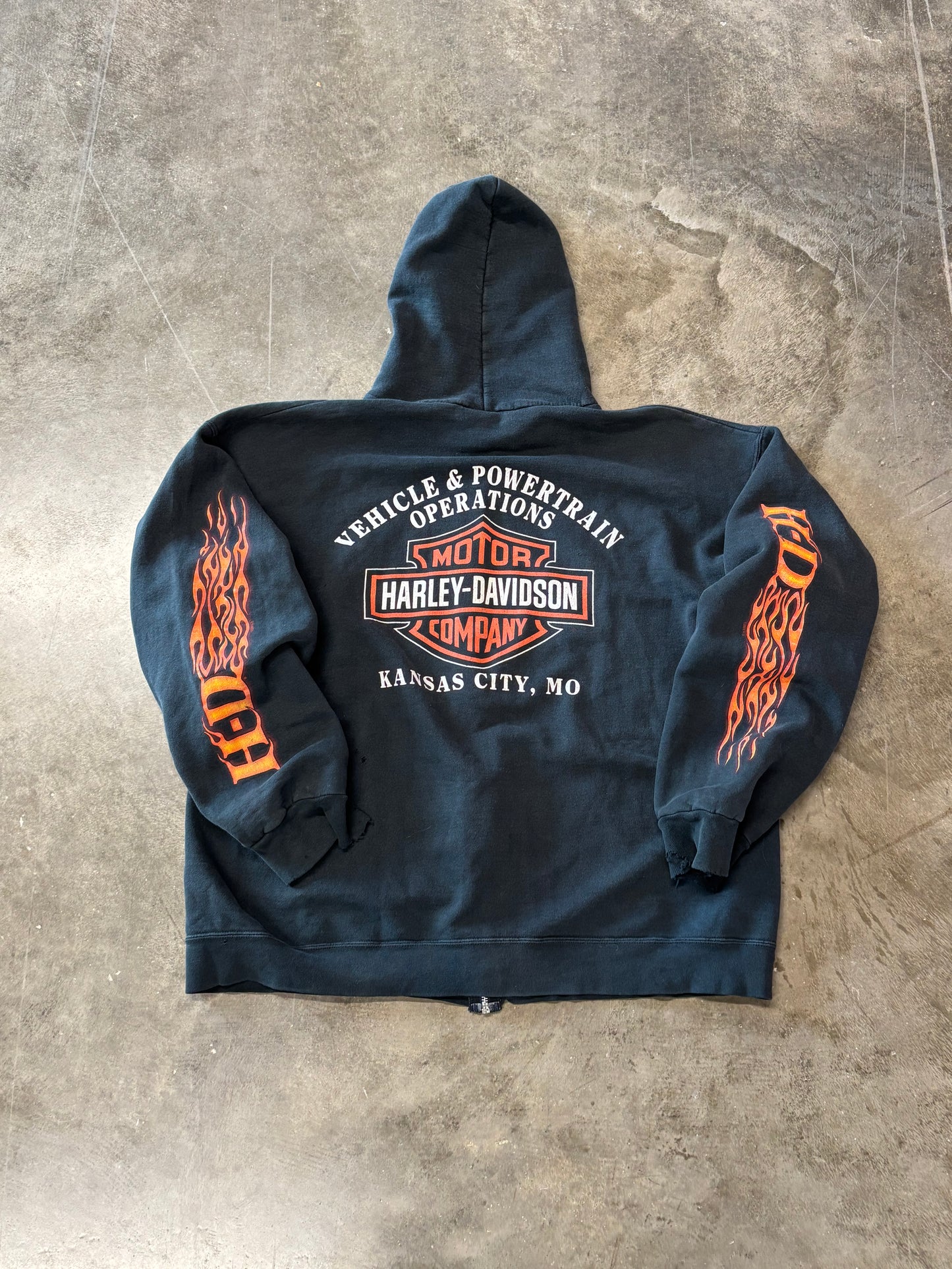 Vintage Harley Davidson 100 years zip up size large