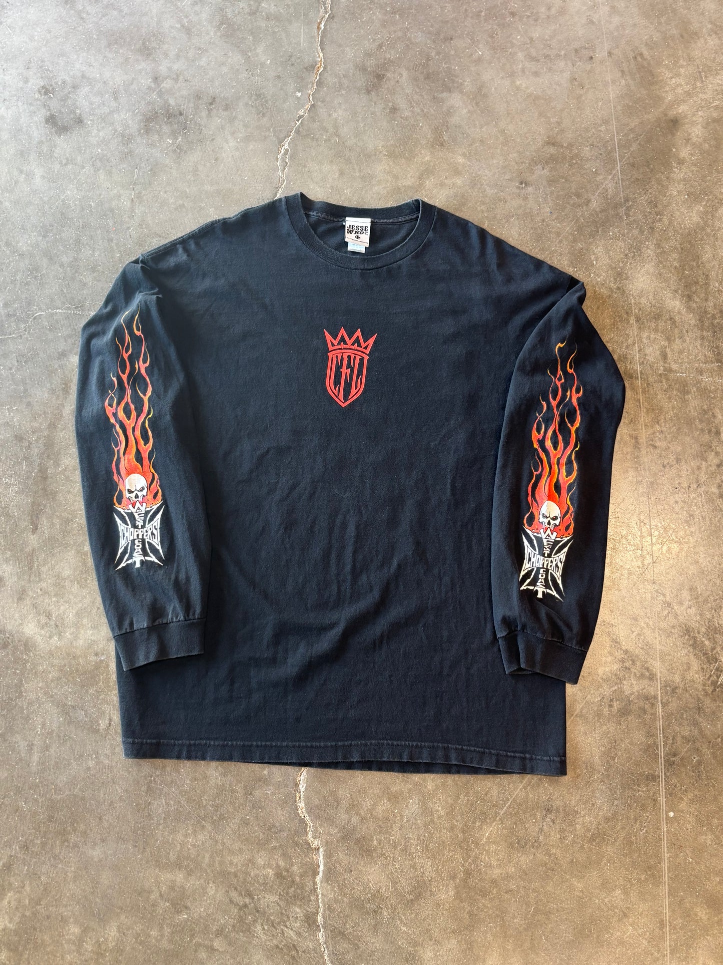 Vintage West Coast Choppers skill long sleeve size xxl