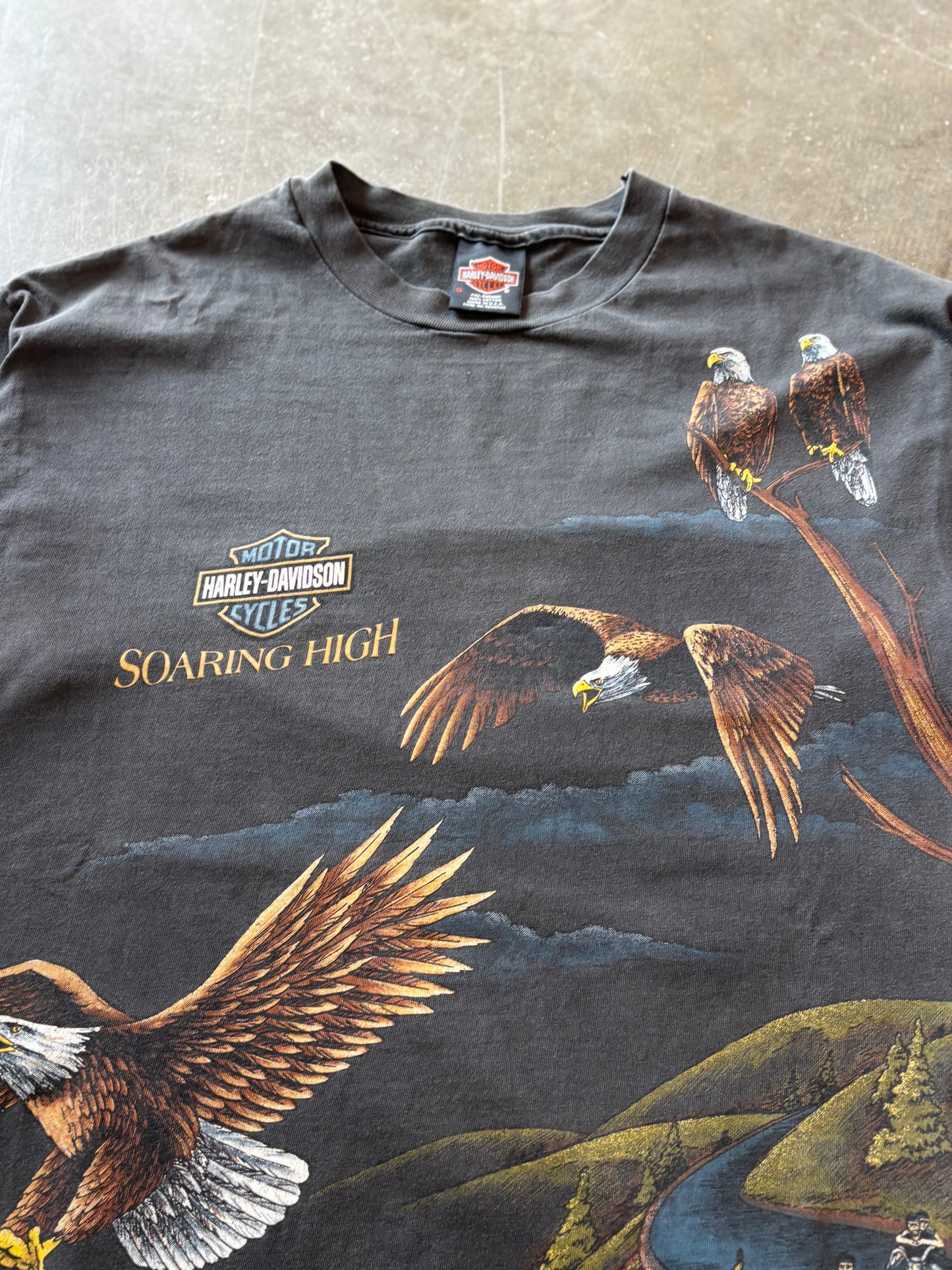 Vintage Faded Harley Davidson Soaring High shirt size XL