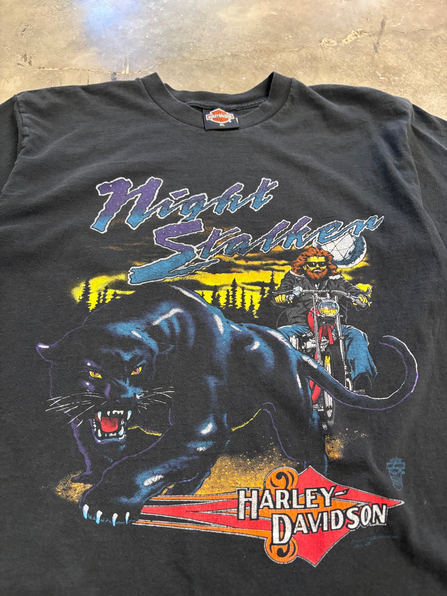 Vintage Harley Davidson night stalker shirt size extra large