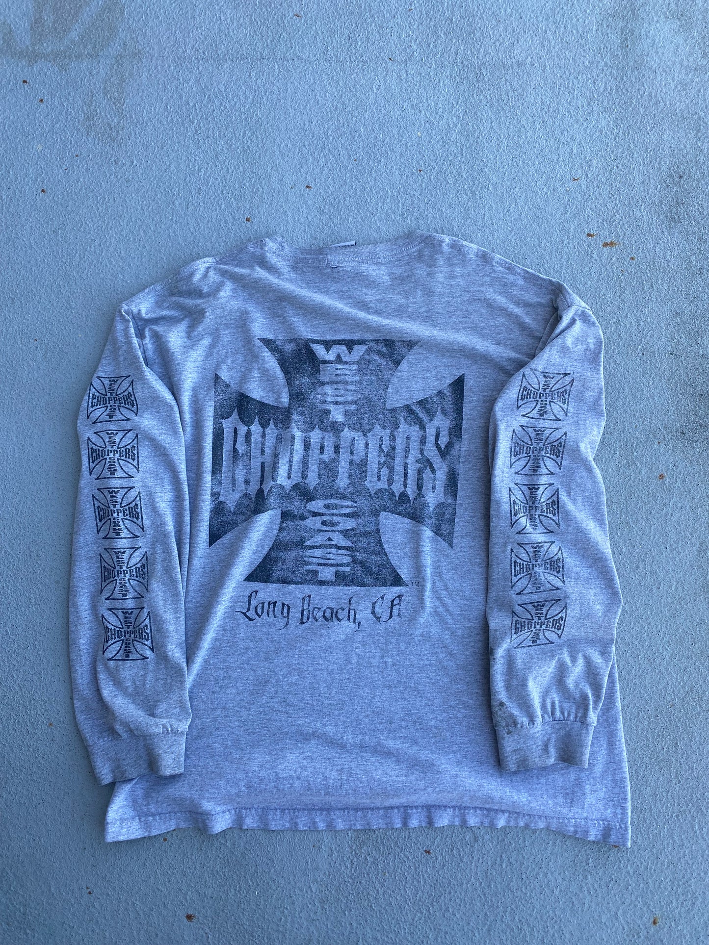 Vintage Distressed West Coast Choppers Long sleeve size XXL