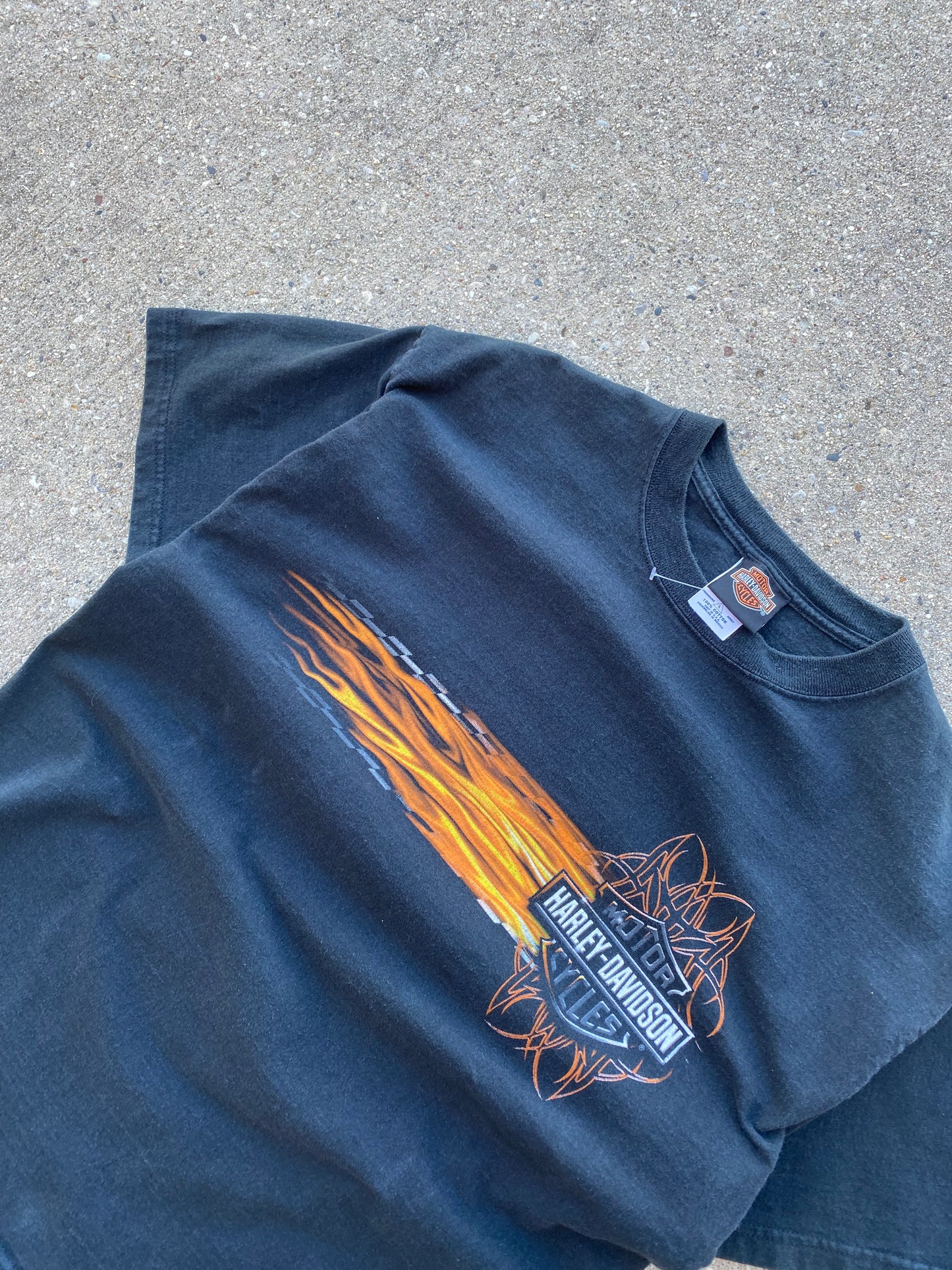 Vintage Harley Davidson Flaming shield shirt size extra large