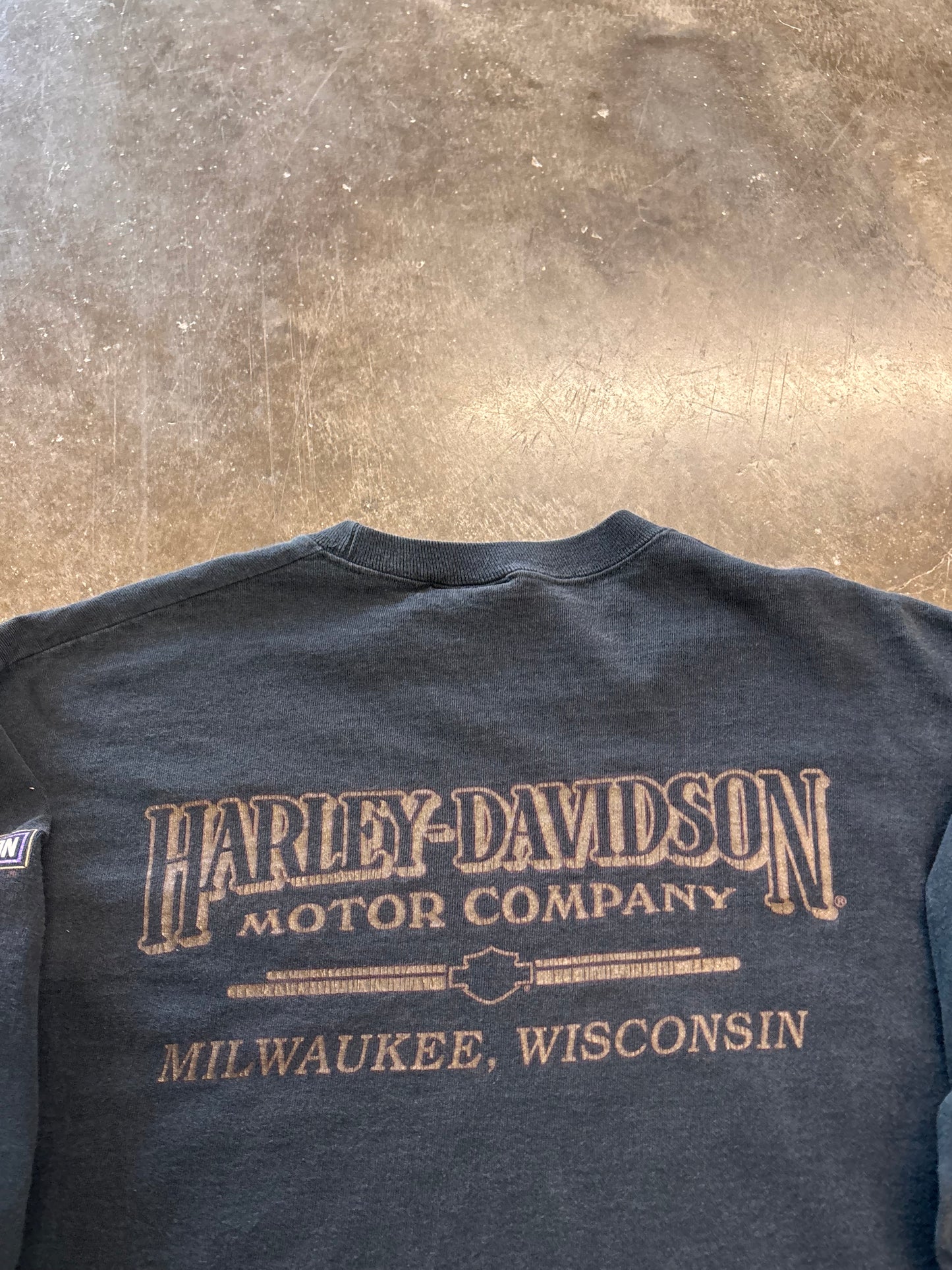 Vintage Harley Davidson Purple Lightning shirt size large