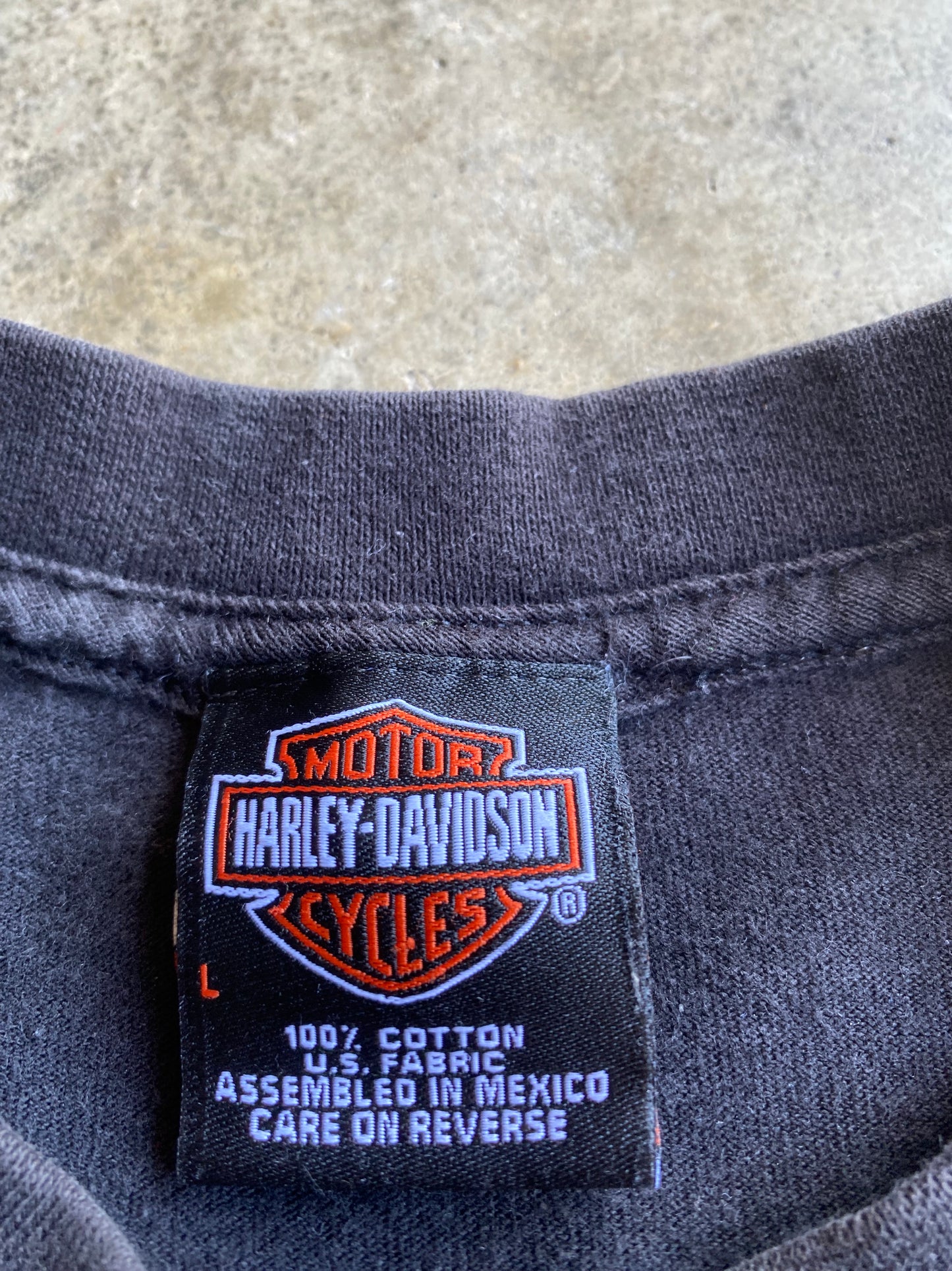 Vintage Harley Davidson Barbed Wire long sleeve shirt size large