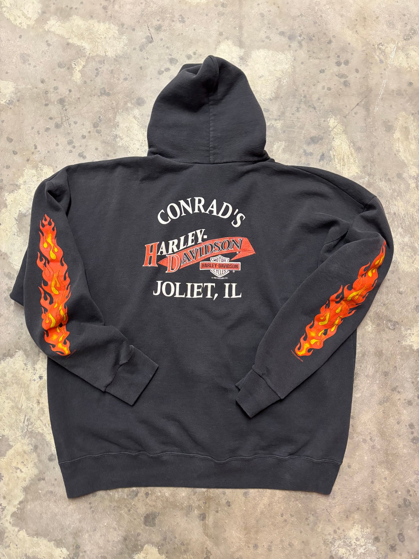 Vintage Harley Davidson Eagle Zip Up Size XXXL