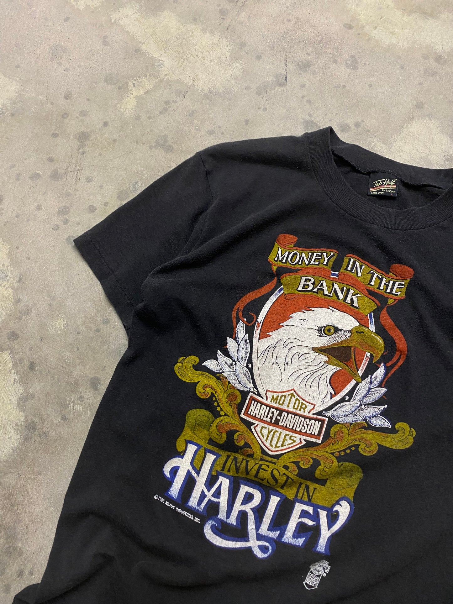 Vintage 80’s Harley Davidson Money in the bank shirt size large