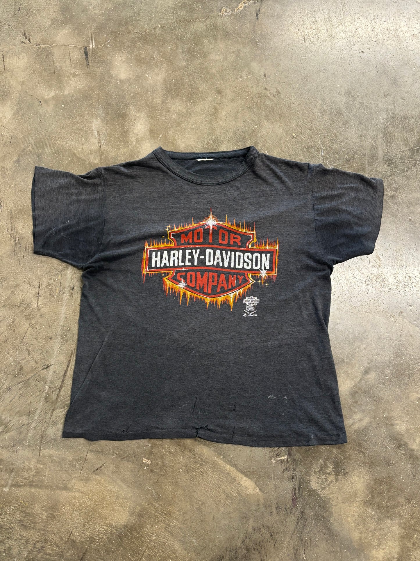 Vintage Harley Davidson sparkle shield size medium shirt